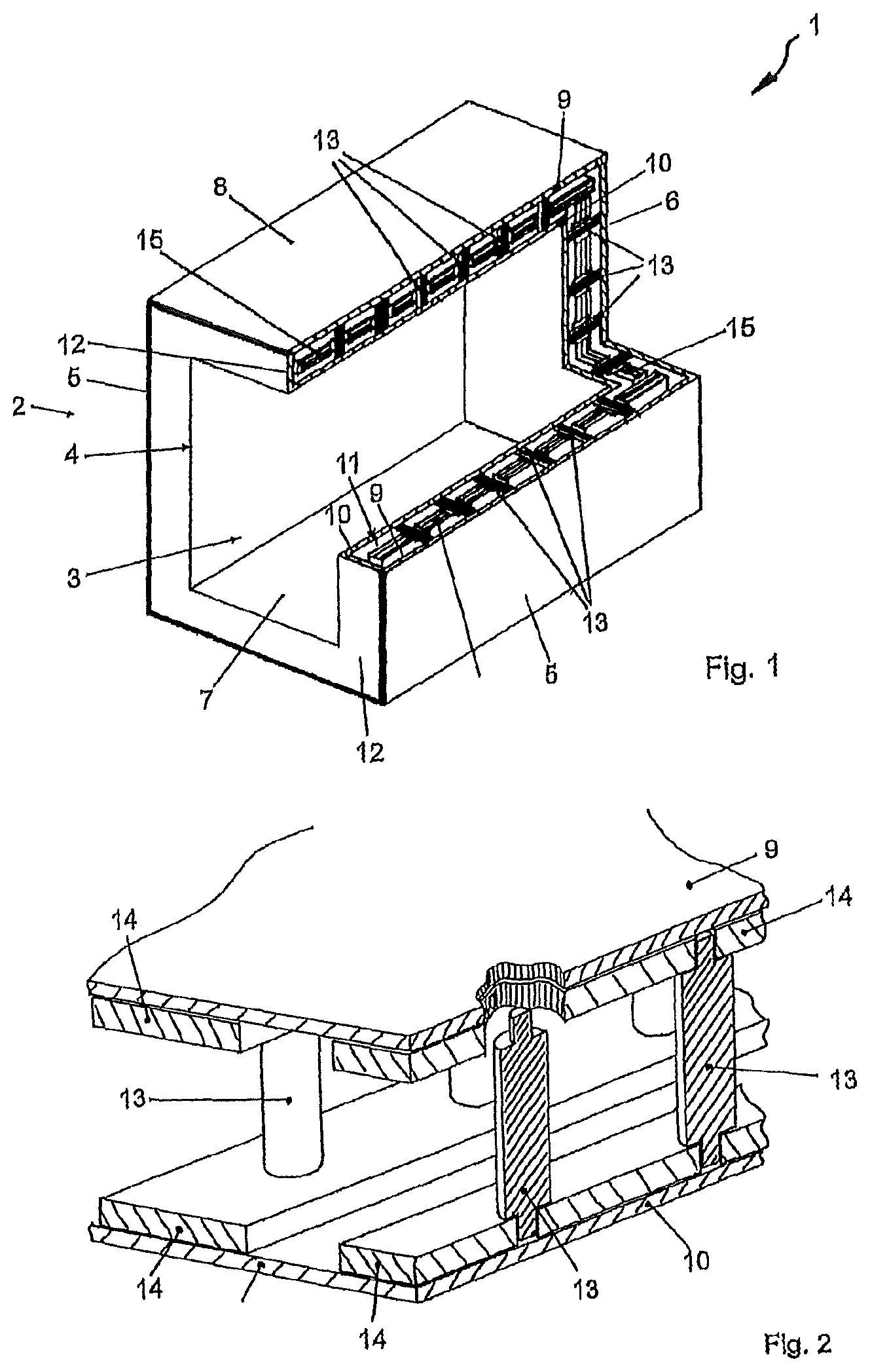 Patent US12583662 Figure 1 – Transport container