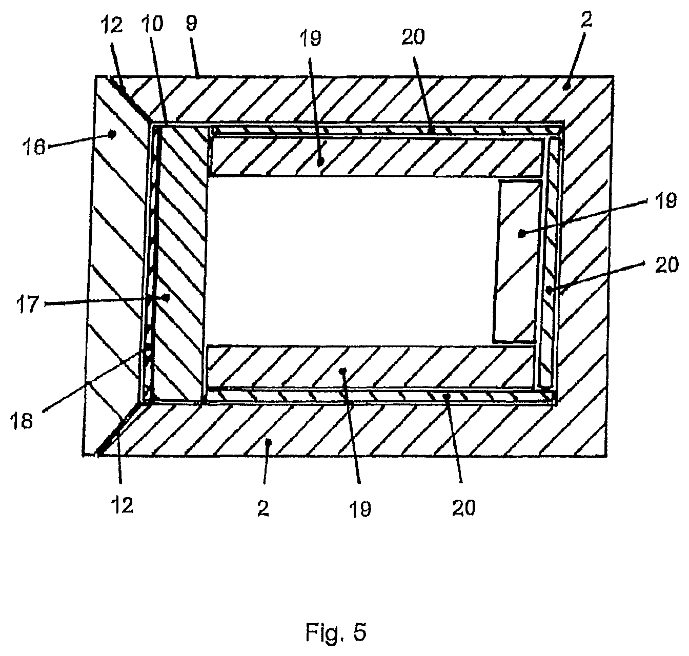 Patent US12583662 Figure 3 – Transport container