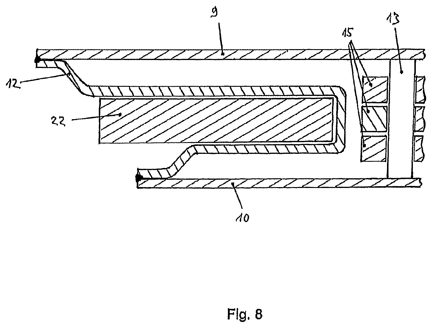 Patent US12583662 Figure 5 – Transport container