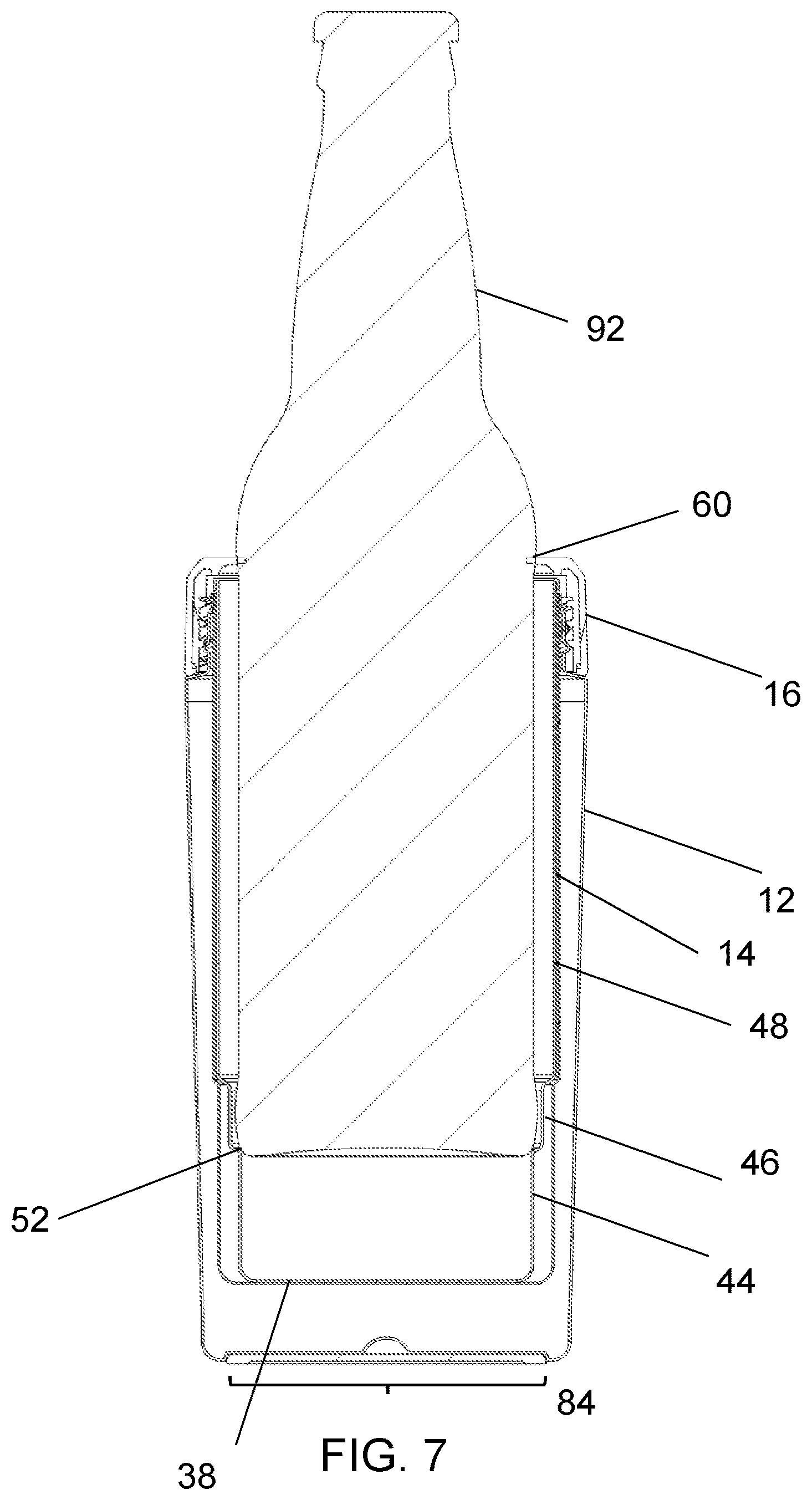 Patent US12583663 Figure 9 – Insulating beverage container