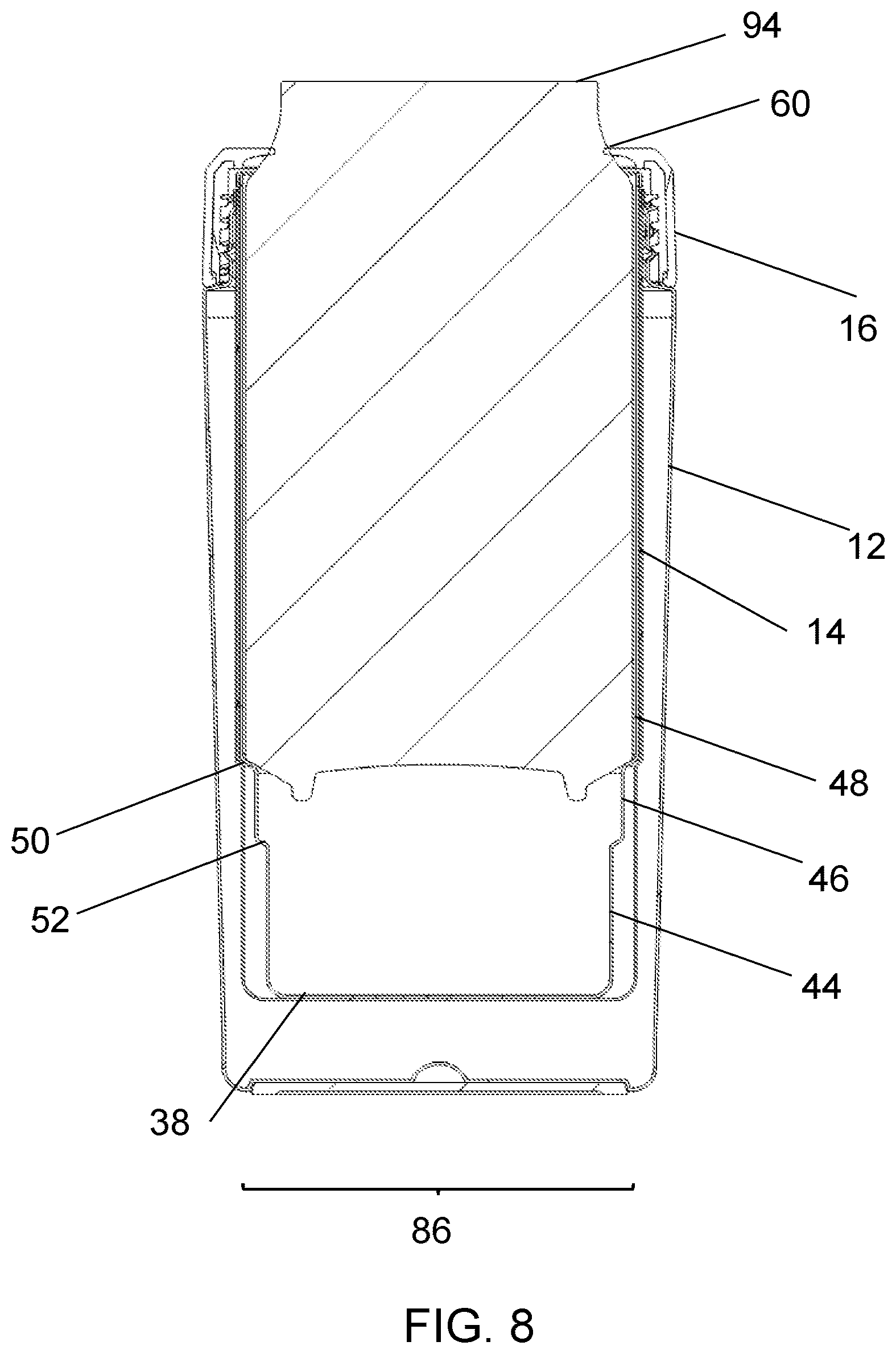 Patent US12583663 Figure 10 – Insulating beverage container