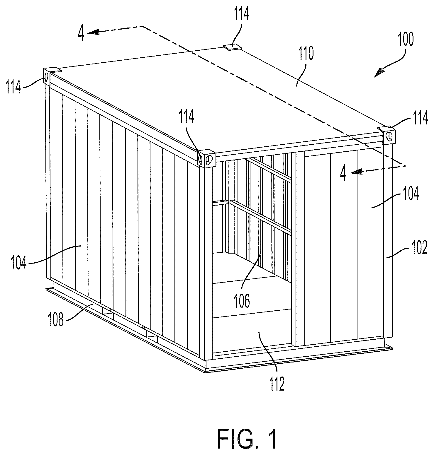 Patent US12583665 Figure 1 – Multipurpose relocatable structure and lifting systems and methods