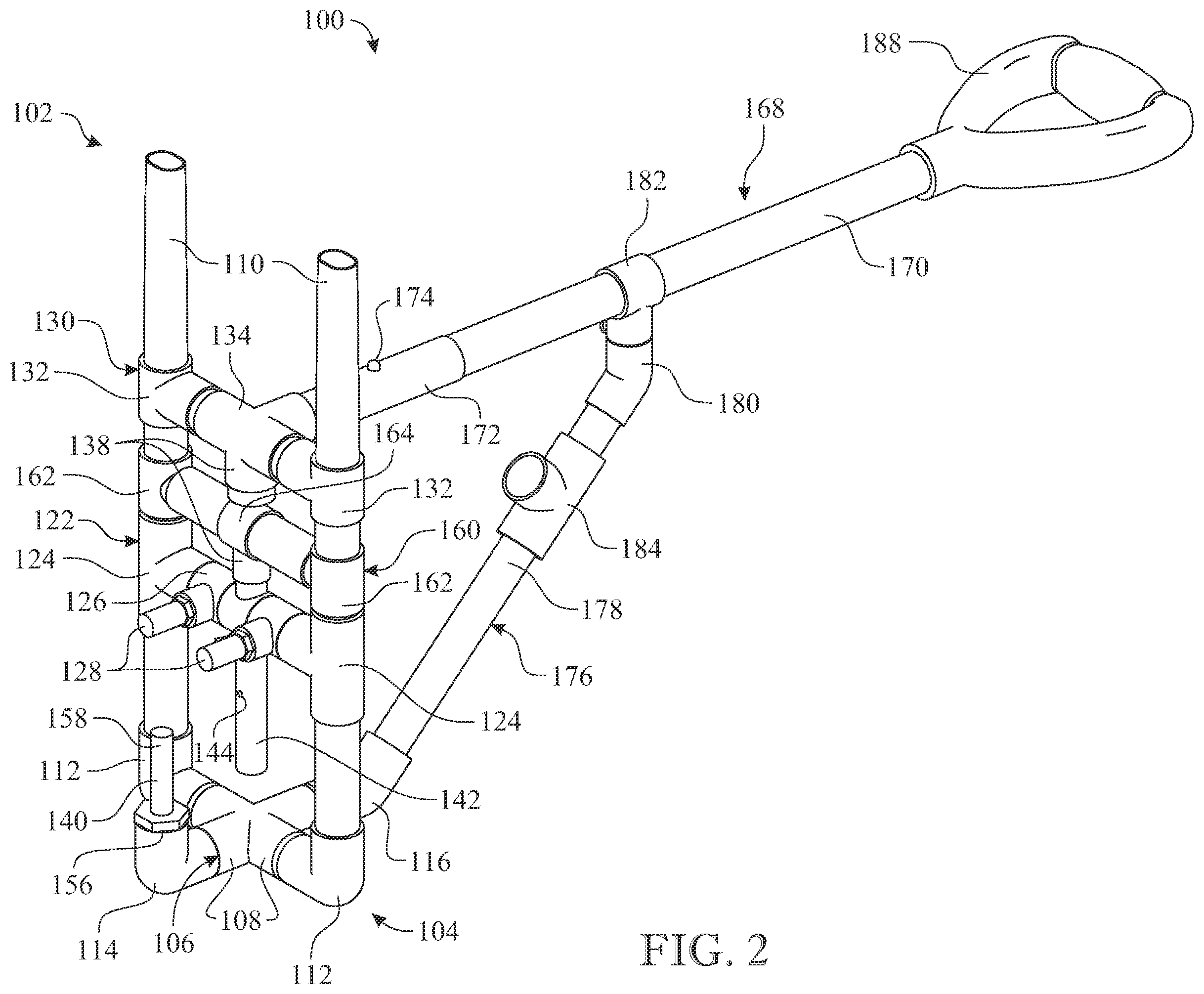 Patent US12583668 Figure 2 – Receptacle transport apparatus