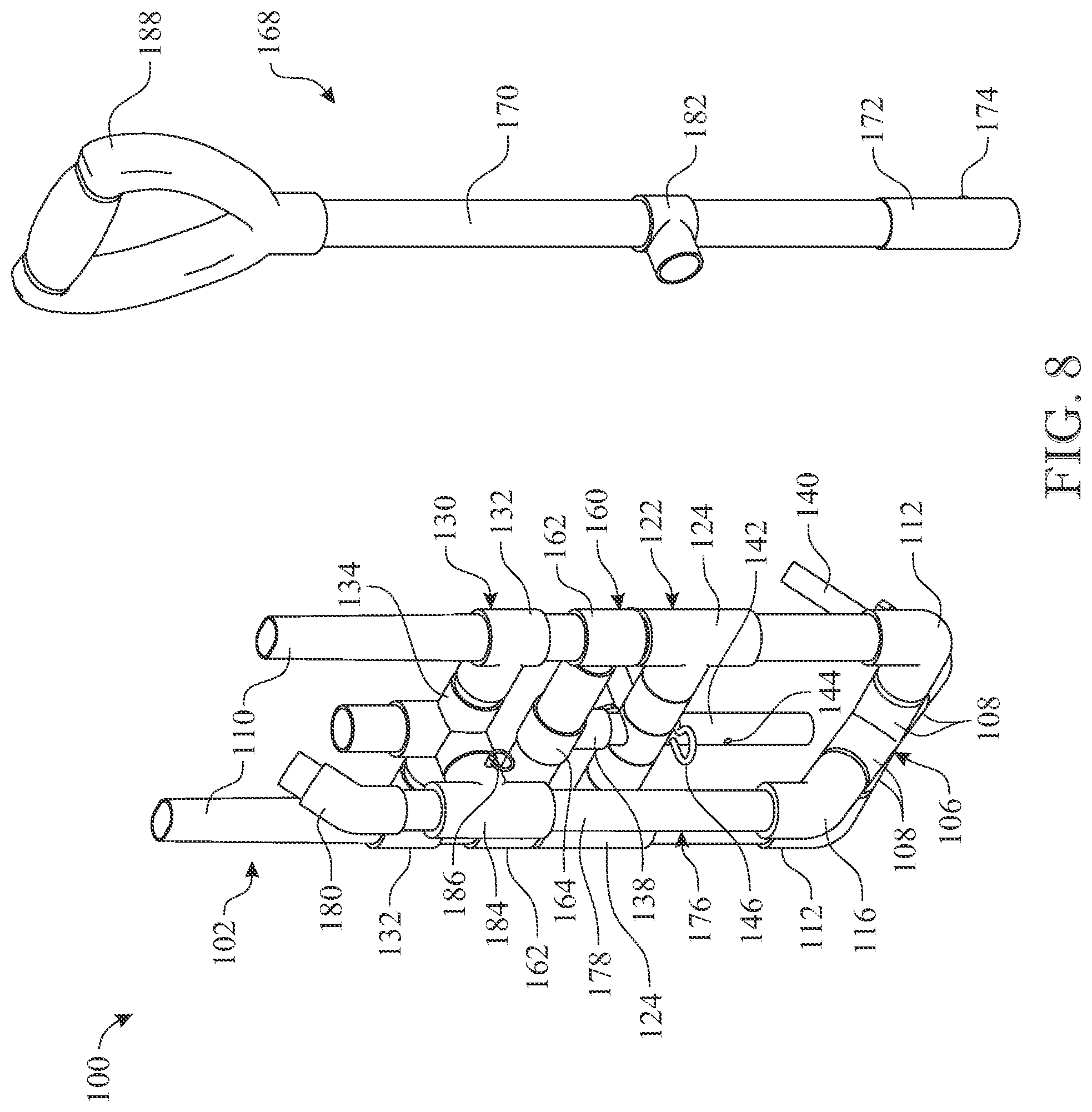 Patent US12583668 Figure 8 – Receptacle transport apparatus