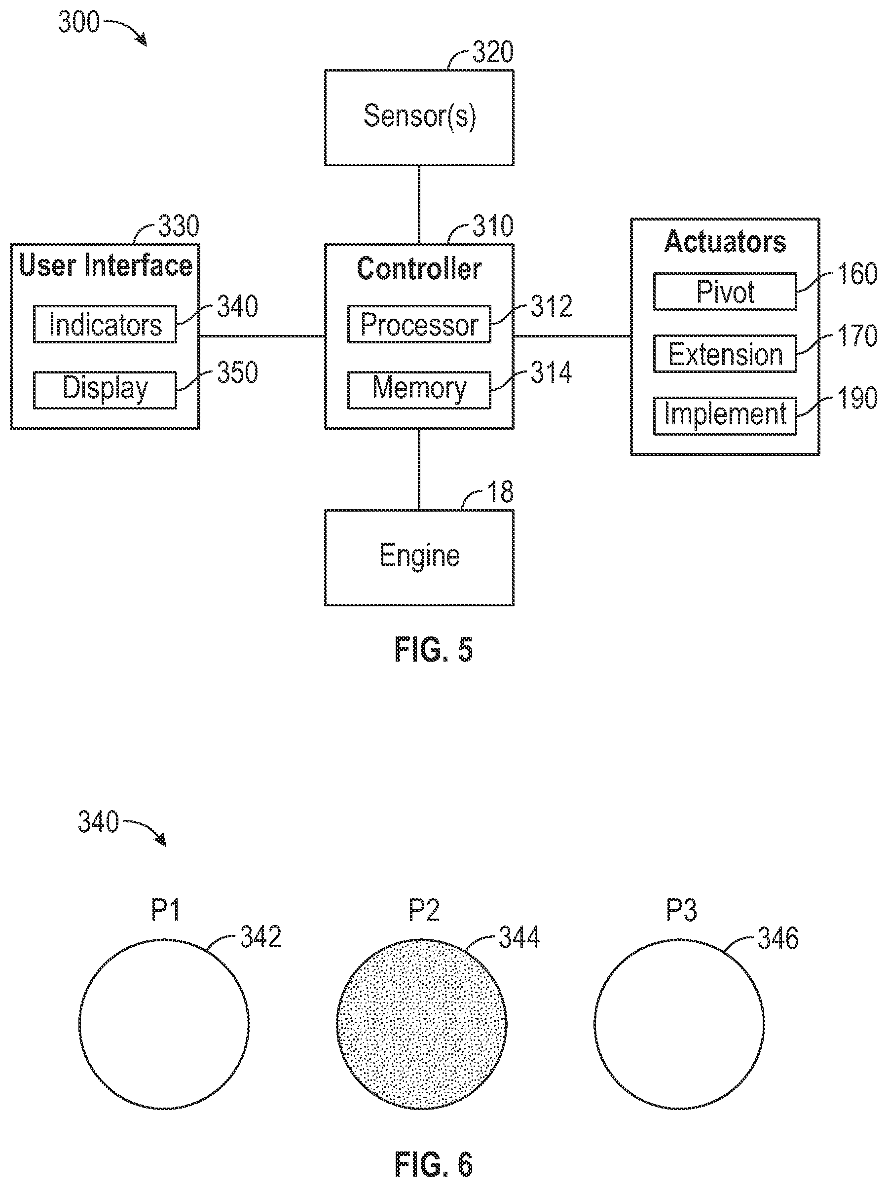 Patent US12583670 Figure 5 – Lift arm assembly for a front end loading refuse vehicle