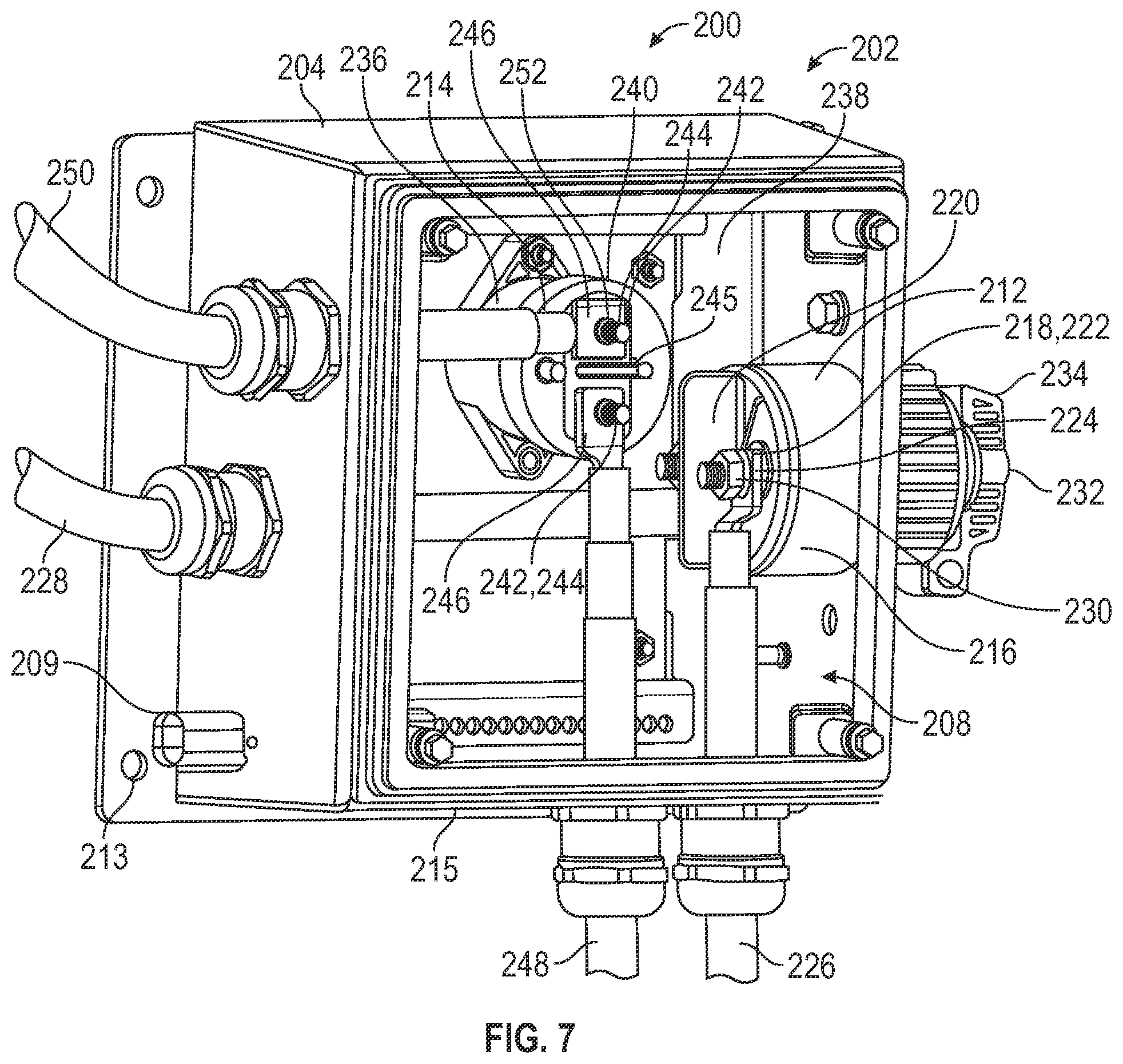 Patent US12583671 Figure 7 – Refuse truck with helical pump