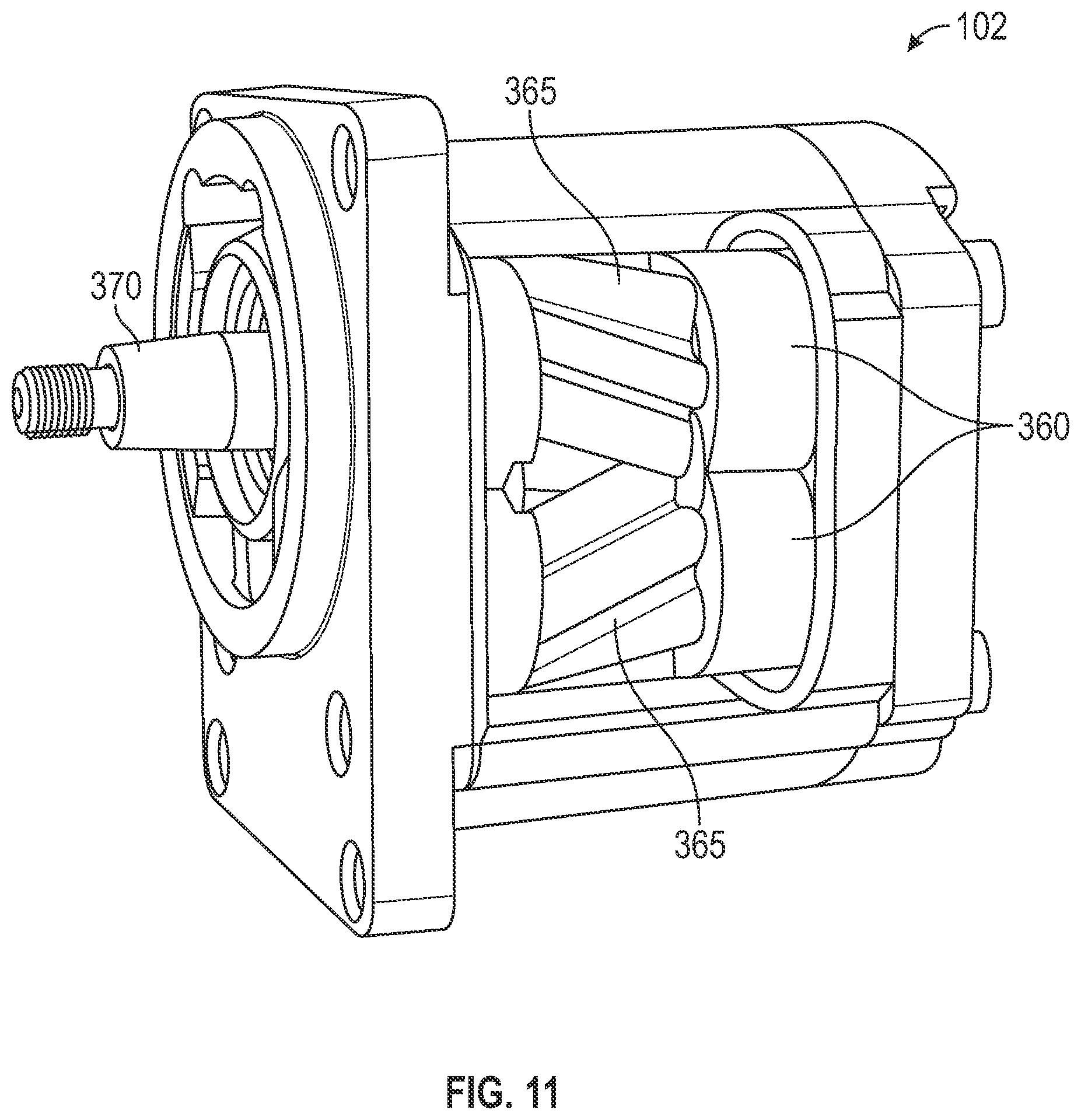 Patent US12583671 Figure 11 – Refuse truck with helical pump