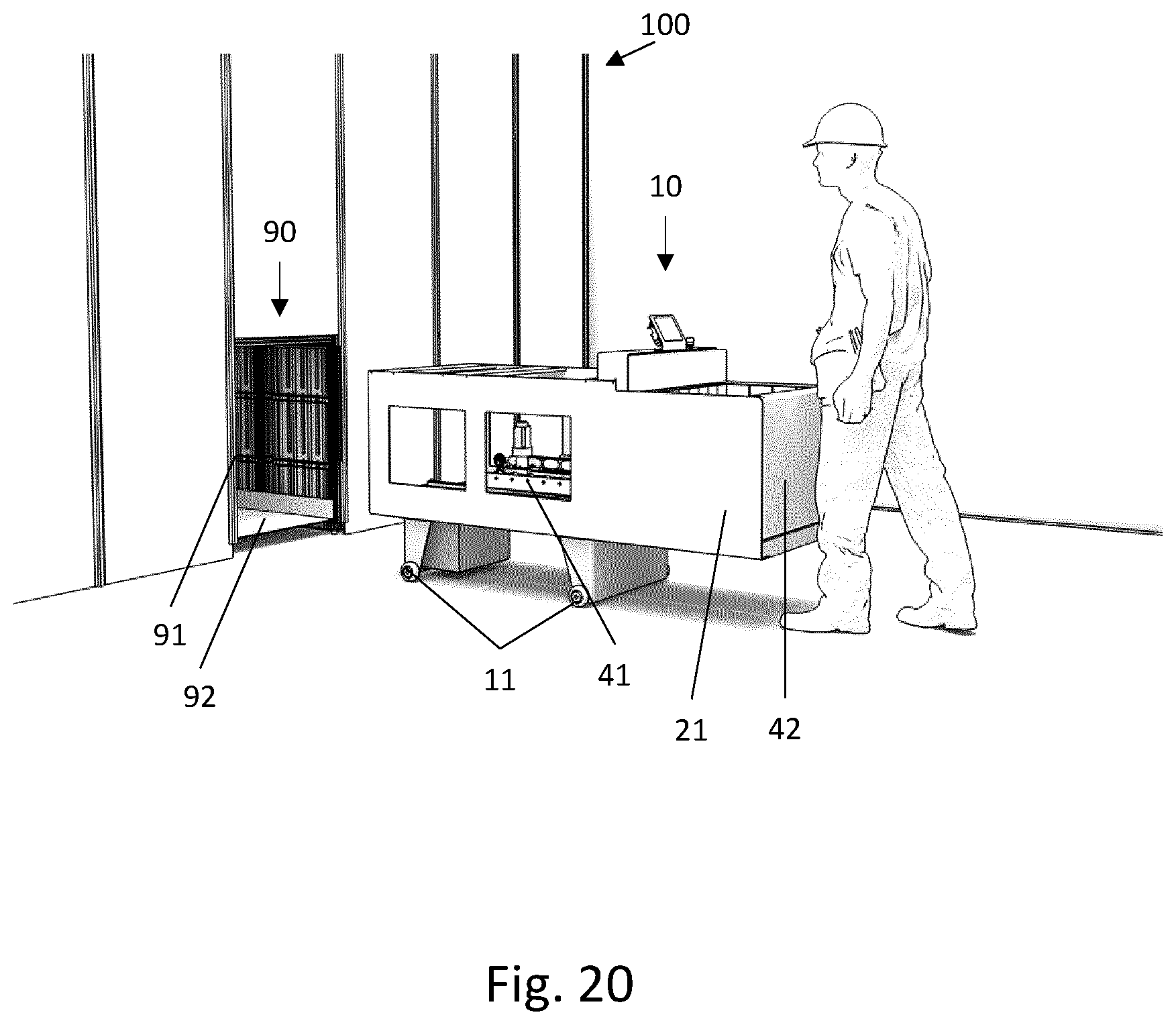 Patent US12583673 Figure 14 – Access station for an automated storage and retrieval system and method for using same