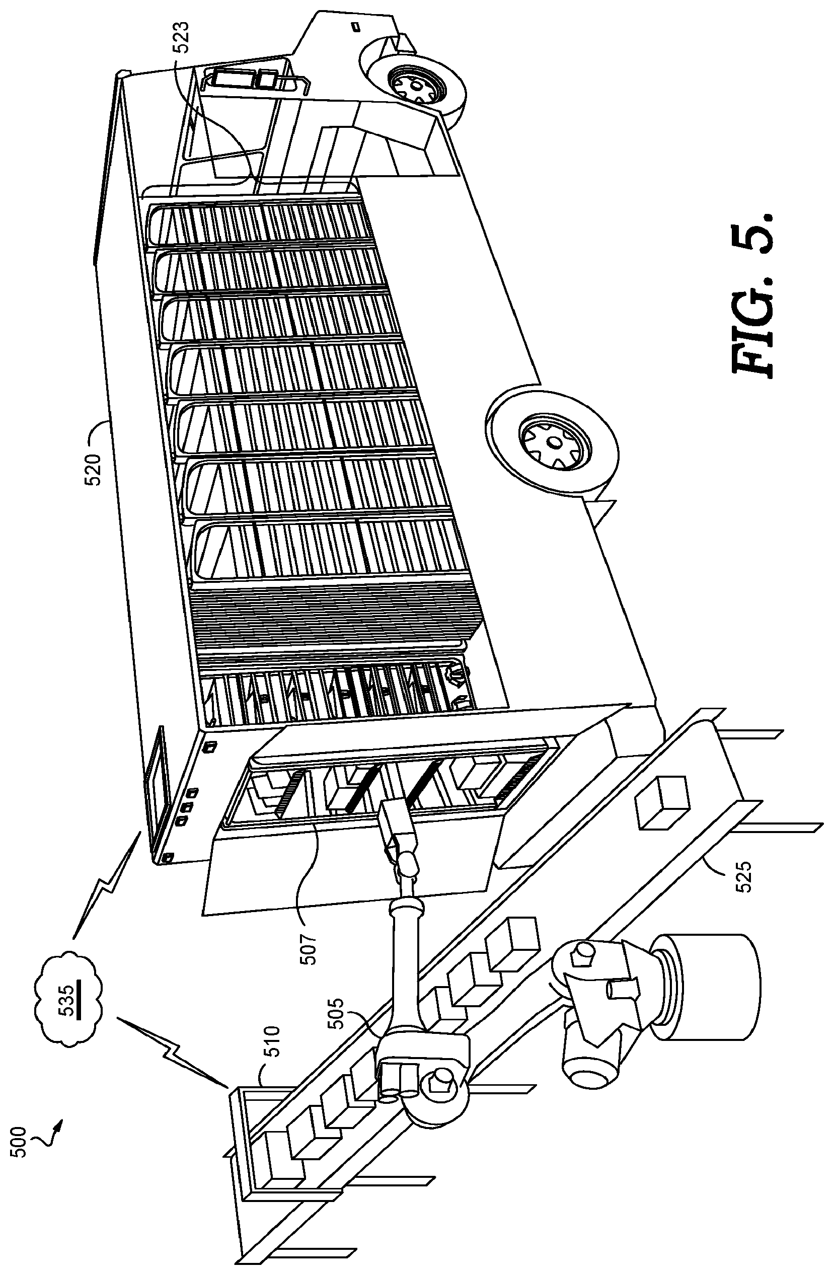 Patent US12583679 Figure 6 – Asset loading system
