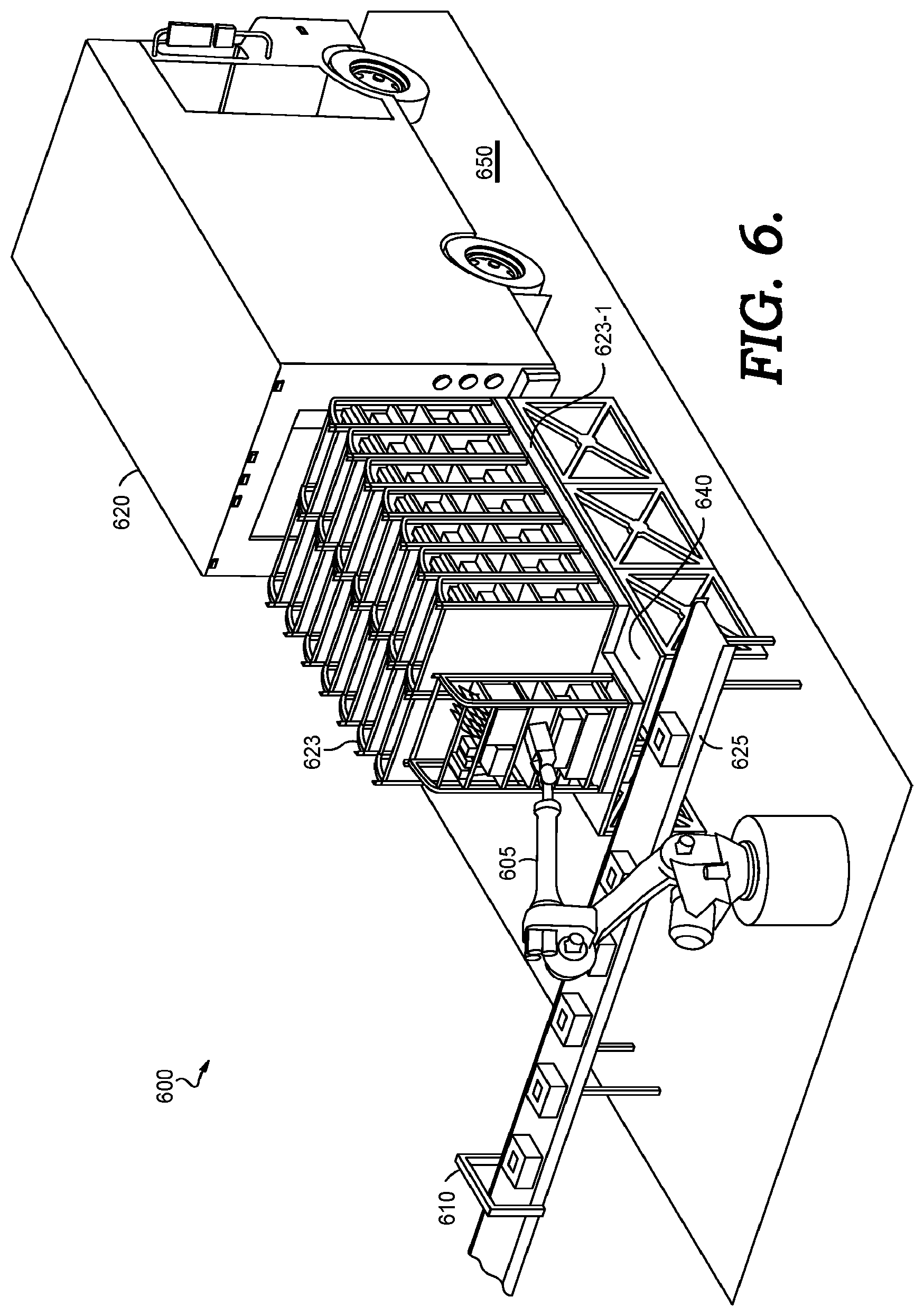 Patent US12583679 Figure 7 – Asset loading system