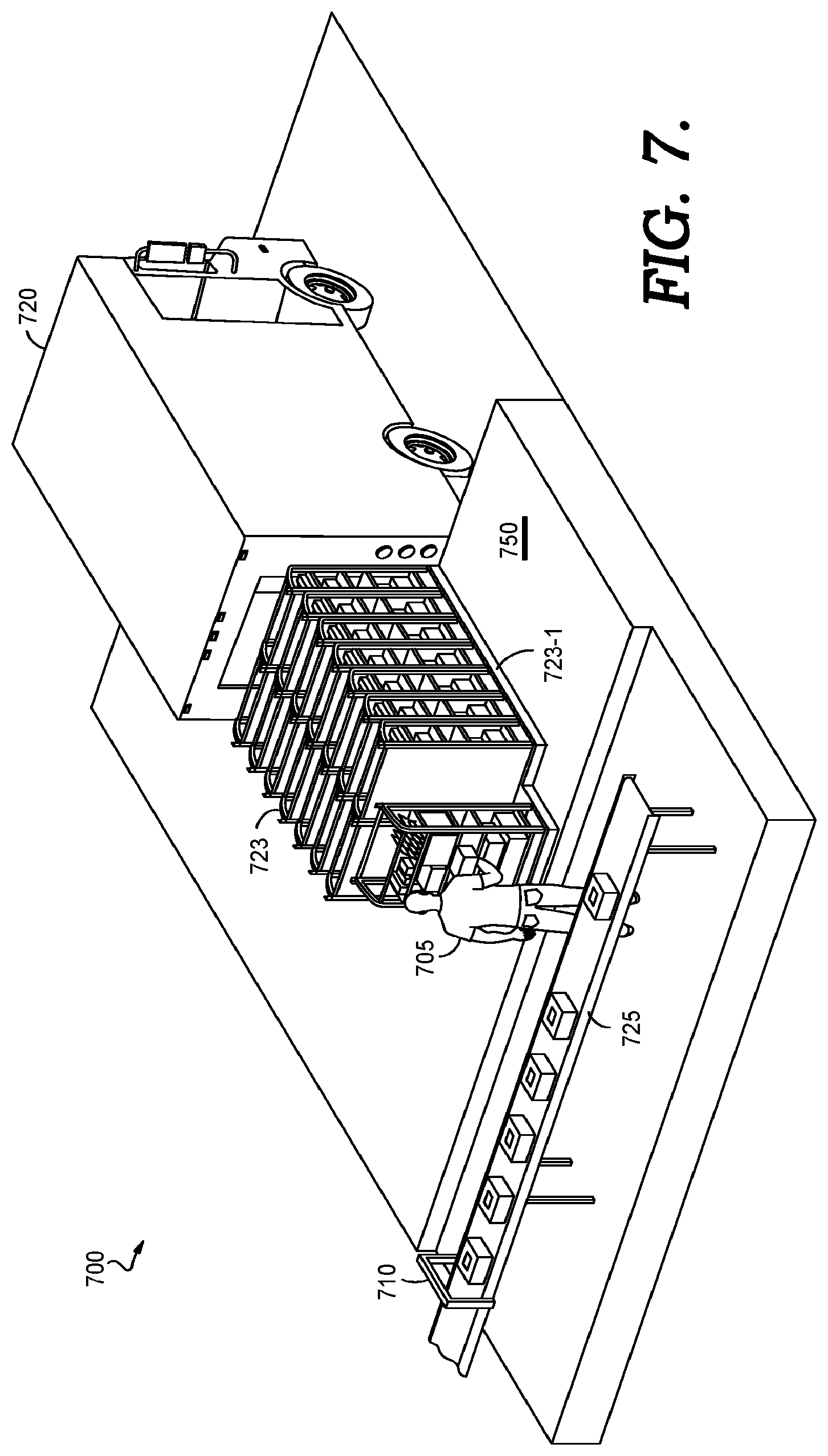 Patent US12583679 Figure 8 – Asset loading system