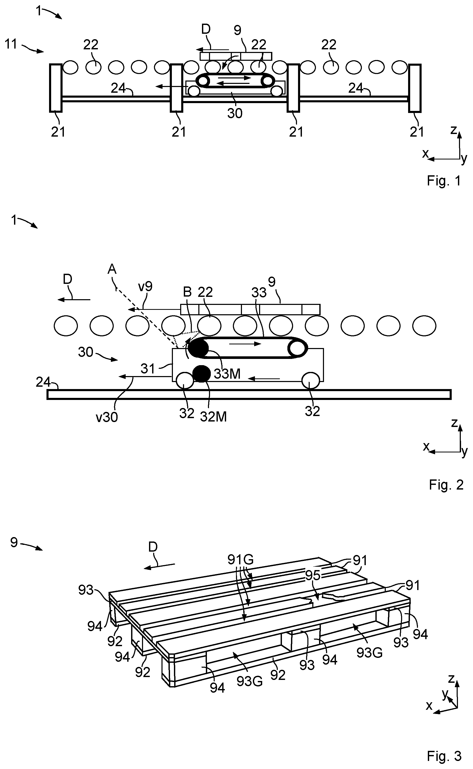 Patent US12583682 Figure 1 – Conveyor arrangement