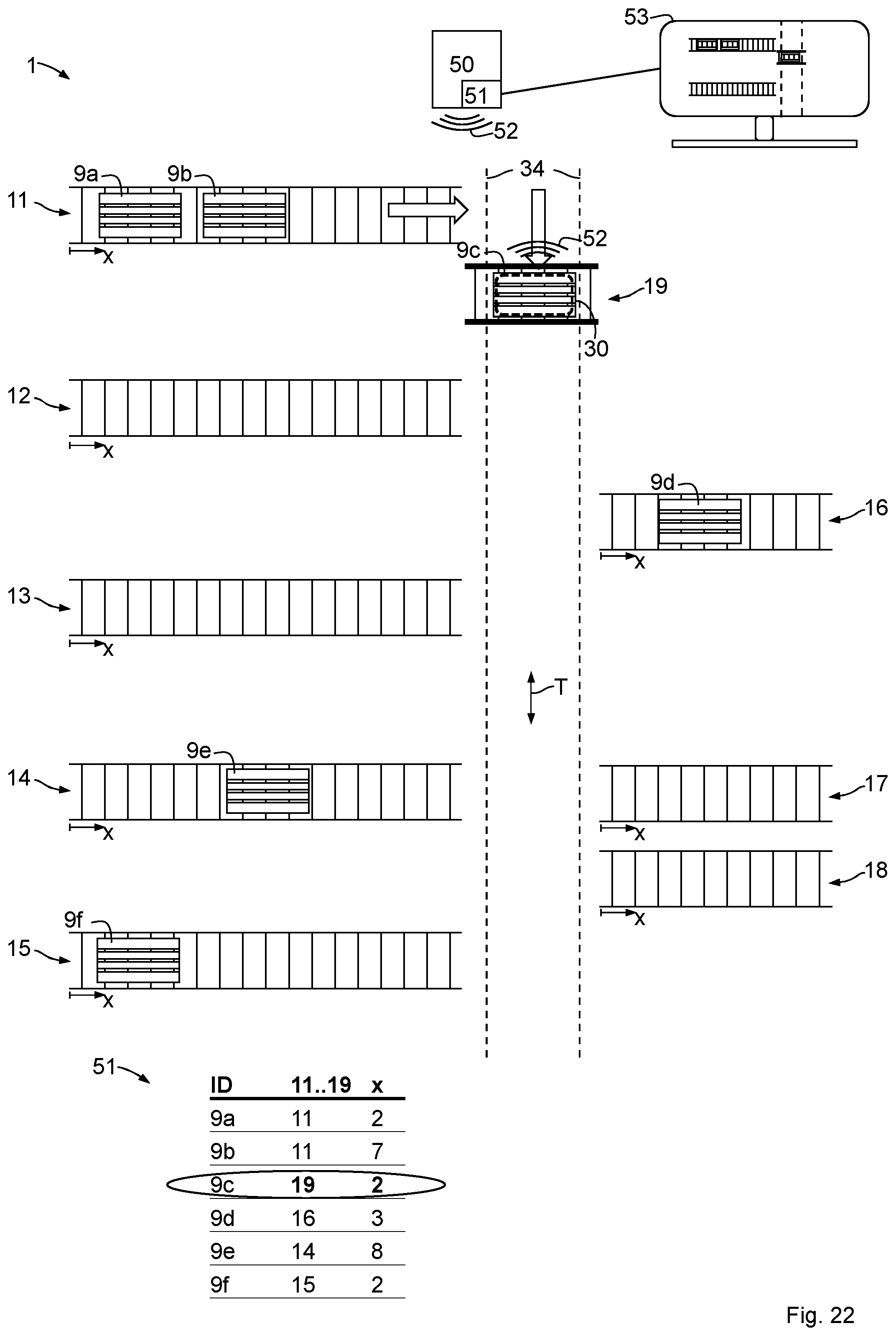 Patent US12583682 Figure 12 – Conveyor arrangement
