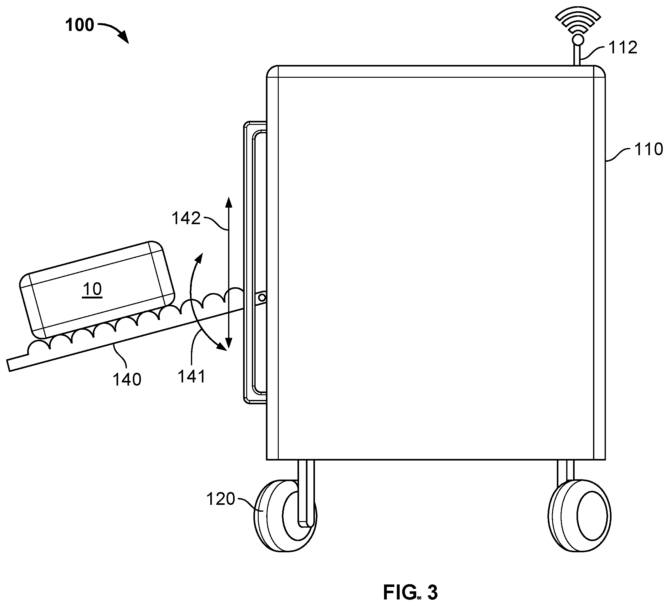 Patent US12583690 Figure 3 – Automated baggage handling carts and systems