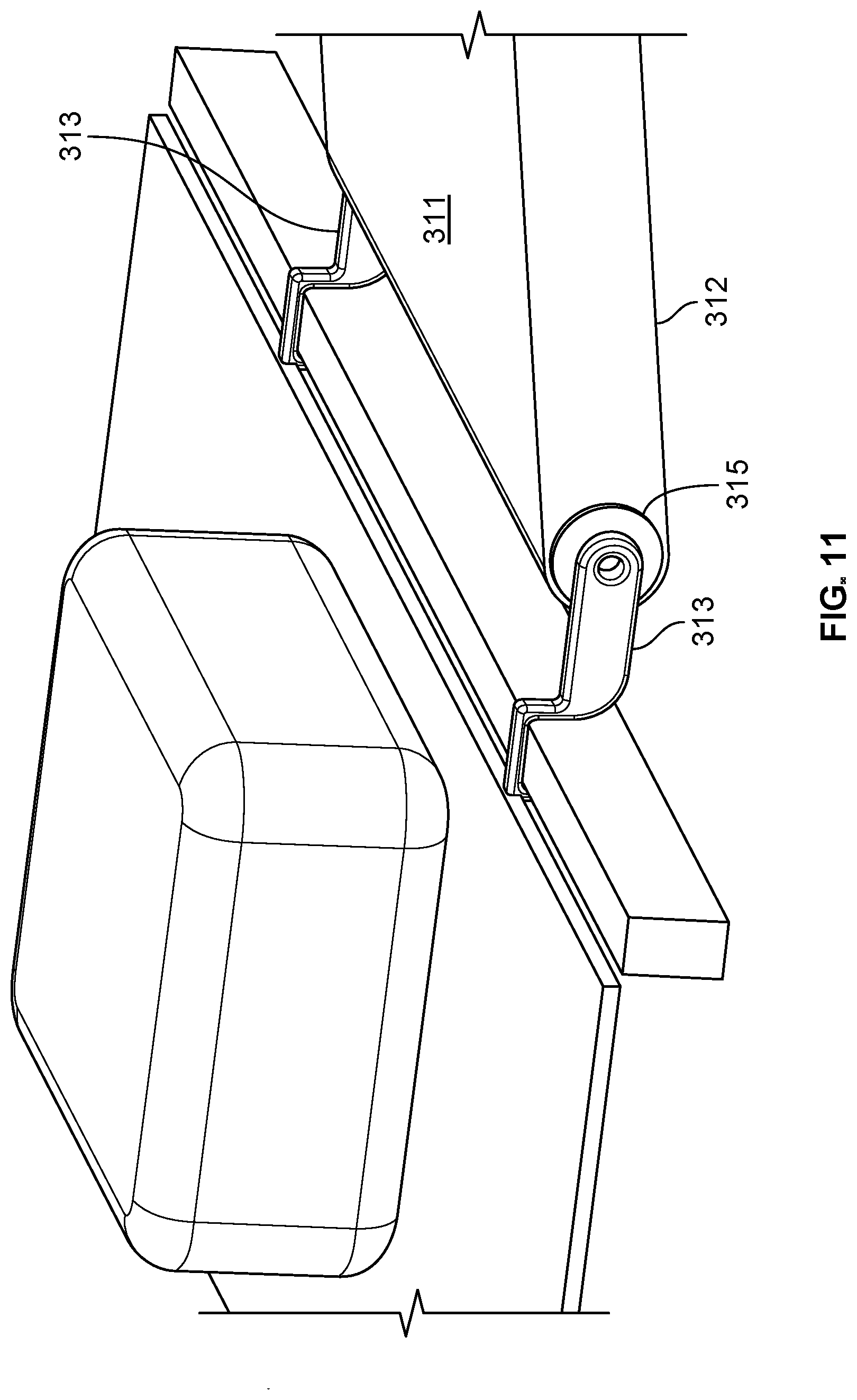 Patent US12583690 Figure 11 – Automated baggage handling carts and systems