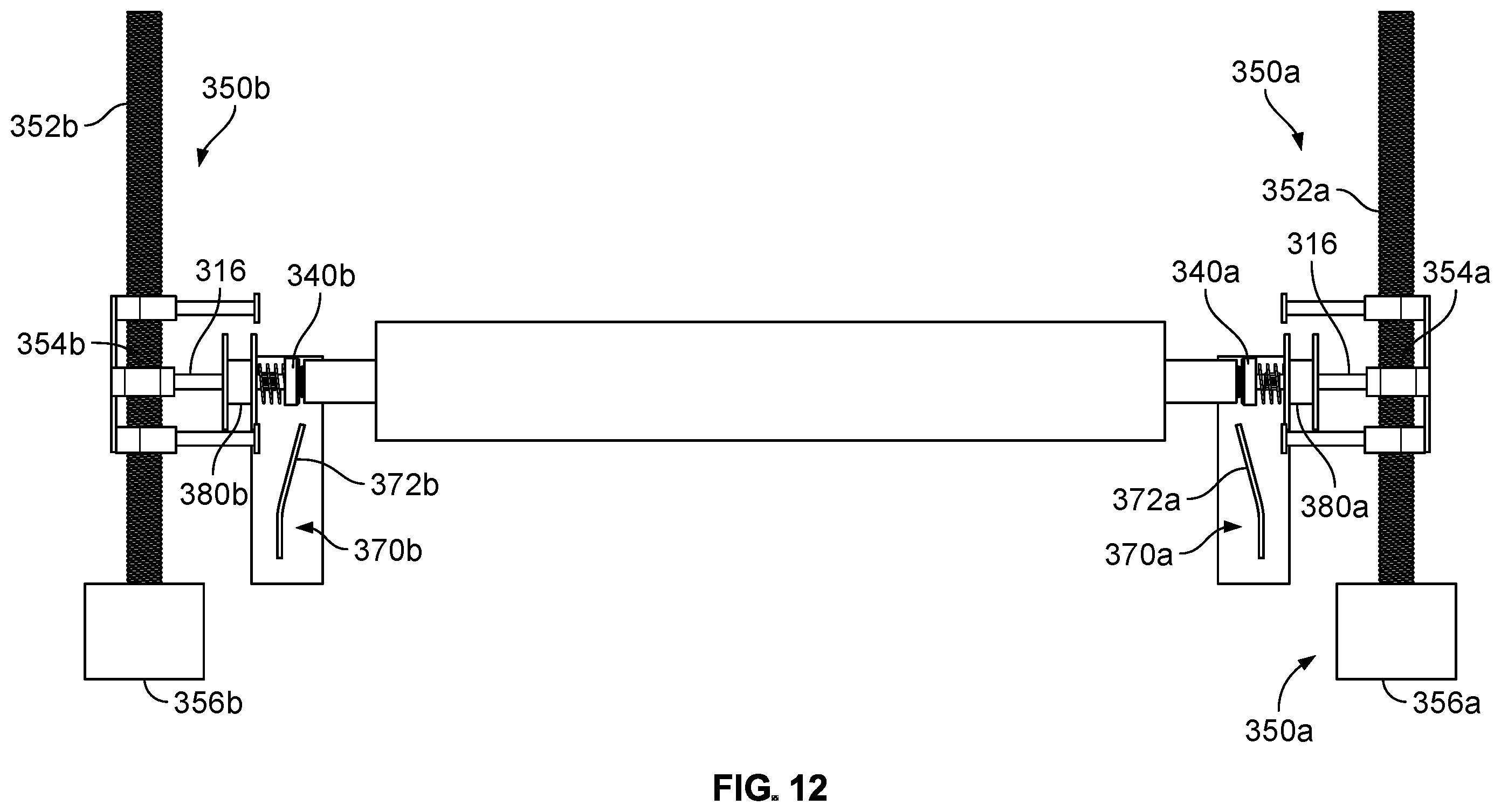 Patent US12583690 Figure 12 – Automated baggage handling carts and systems