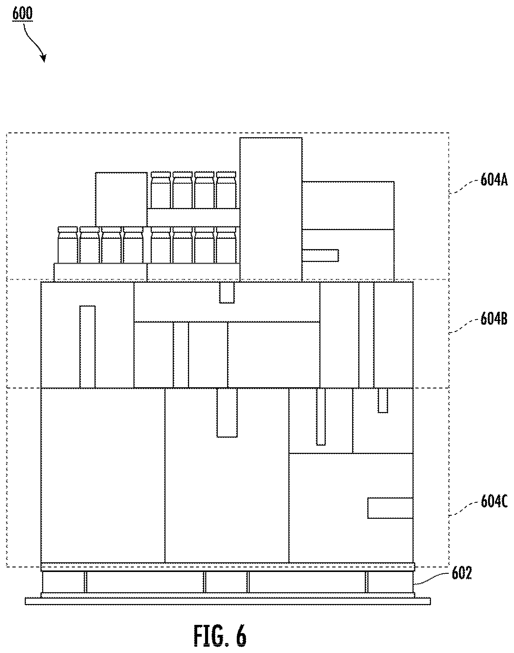 Patent US12583694 Figure 6 – Methods, apparatuses and computer program products for providing a dynamic clearance system for depalletizing objects