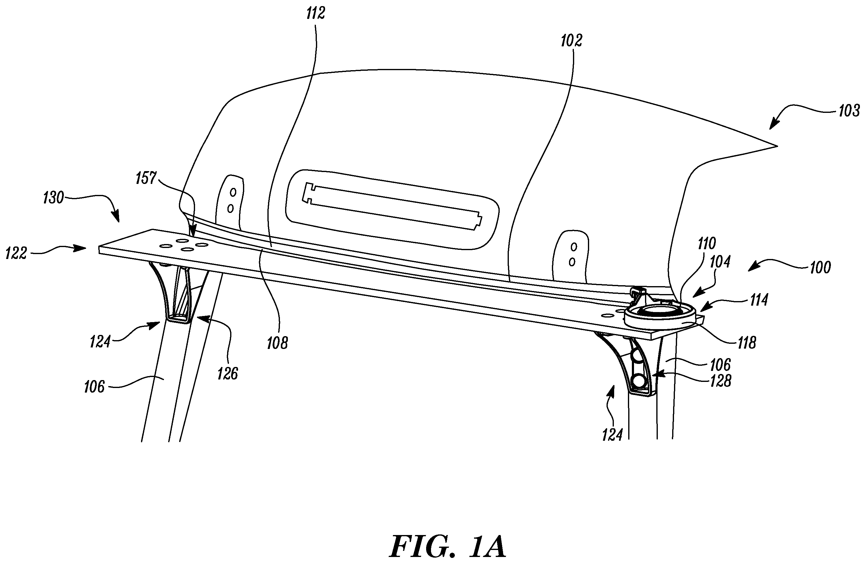 Patent US12583706 Figure 1 – System and method for applying adhesive tape line