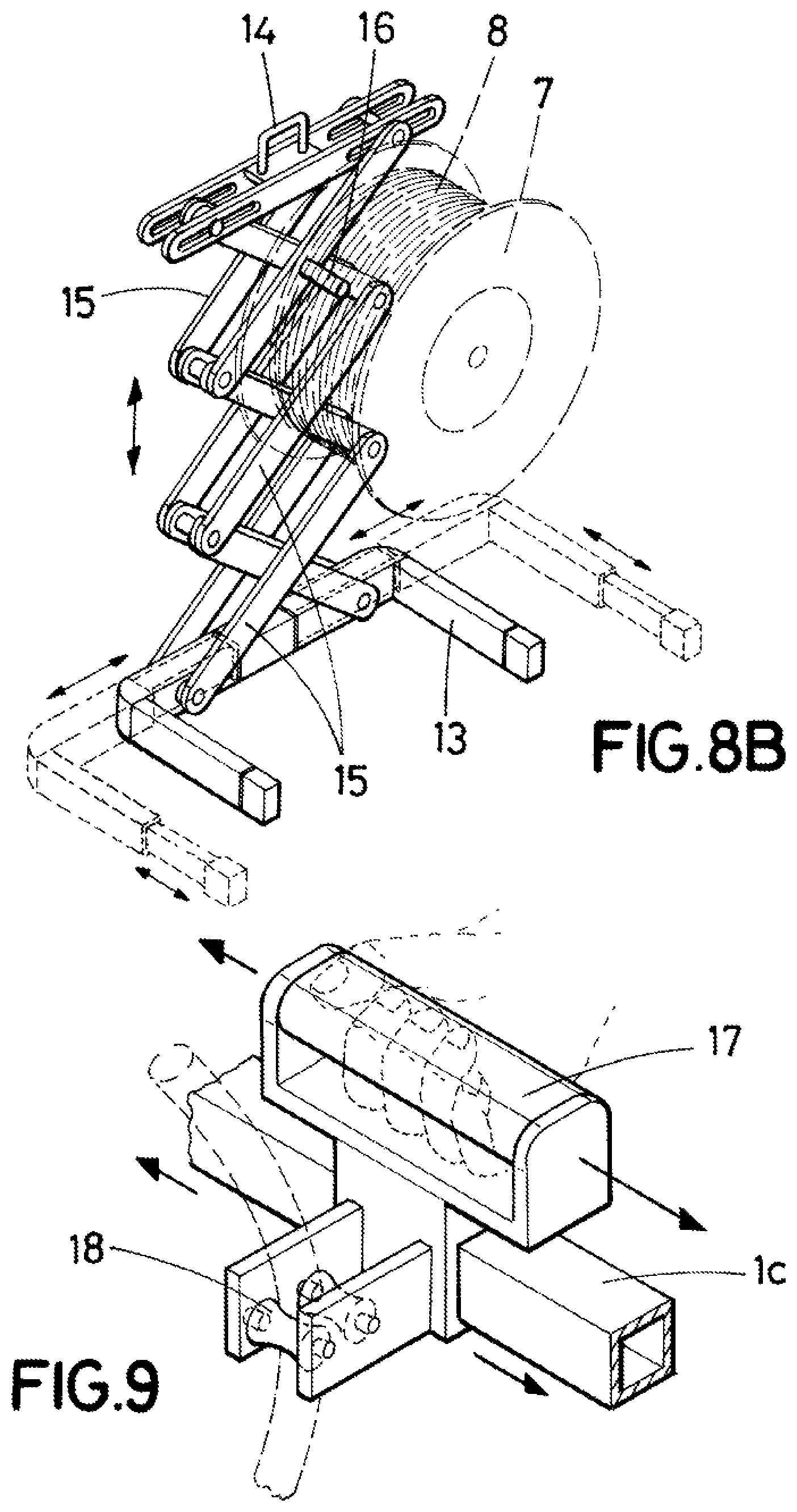 Patent US12583708 Figure 5 – Device for deploying roll-up reels