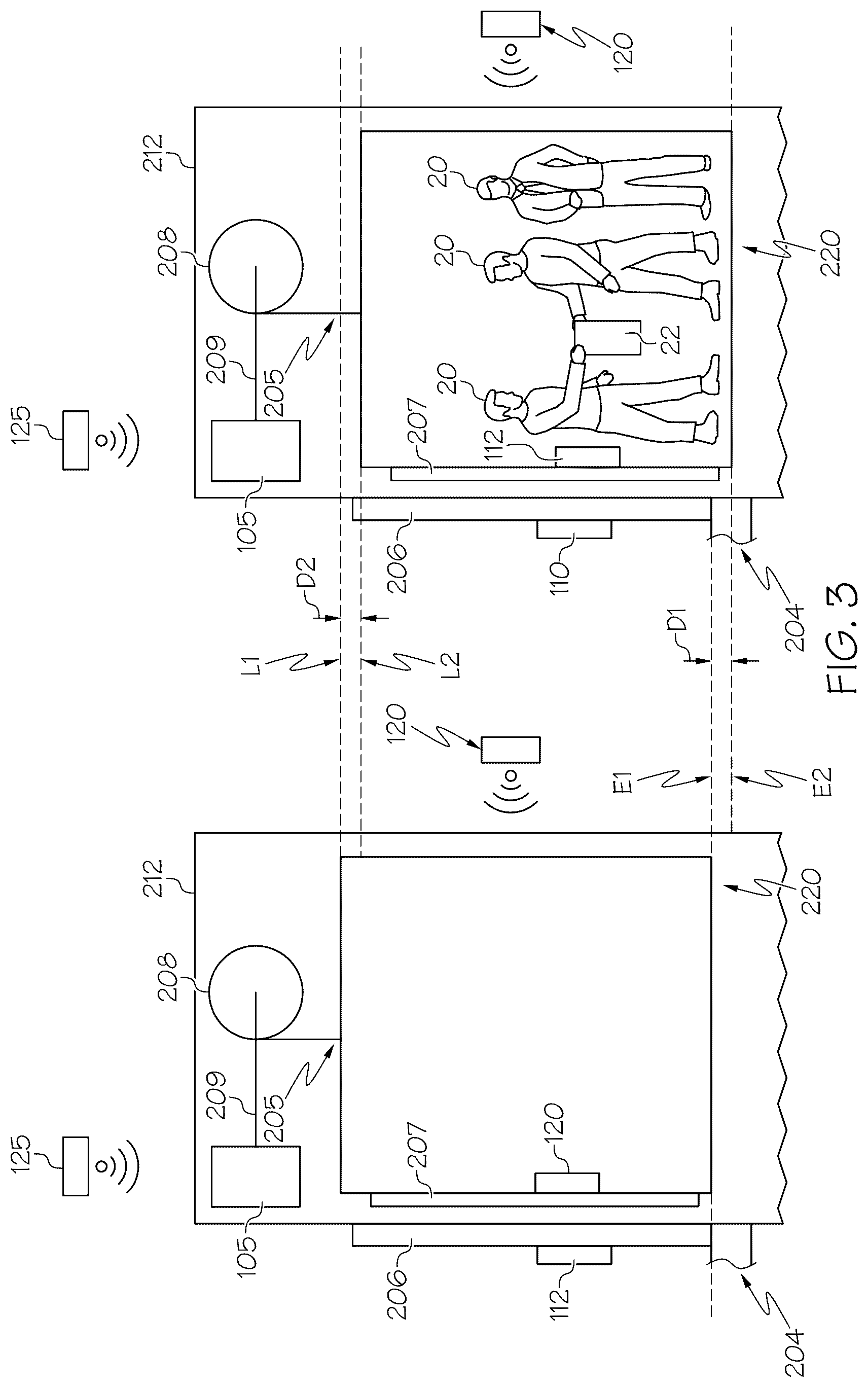 Patent US12583711 Figure 3 – Systems and methods for determining elevator loads
