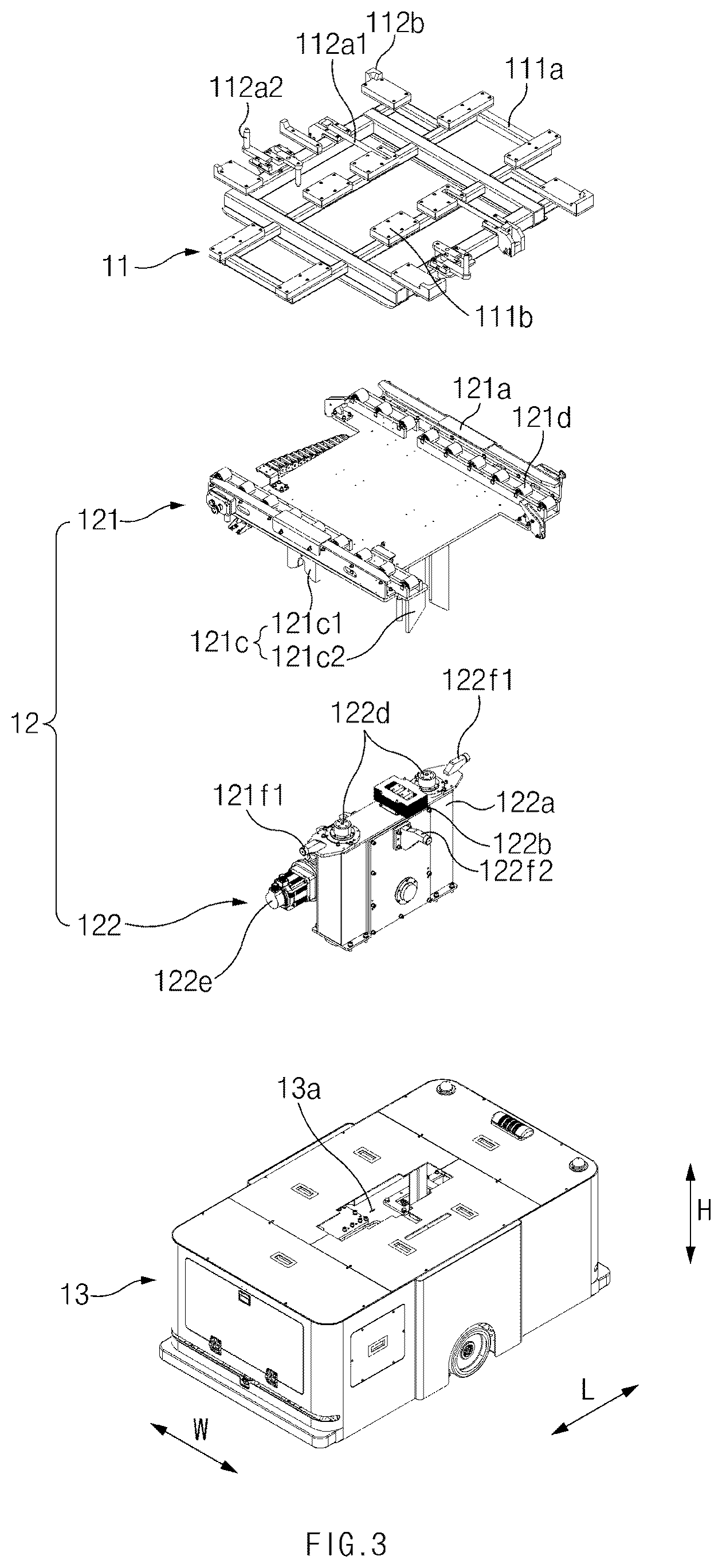 Patent US12583717 Figure 3 – Lift apparatus for vehicle