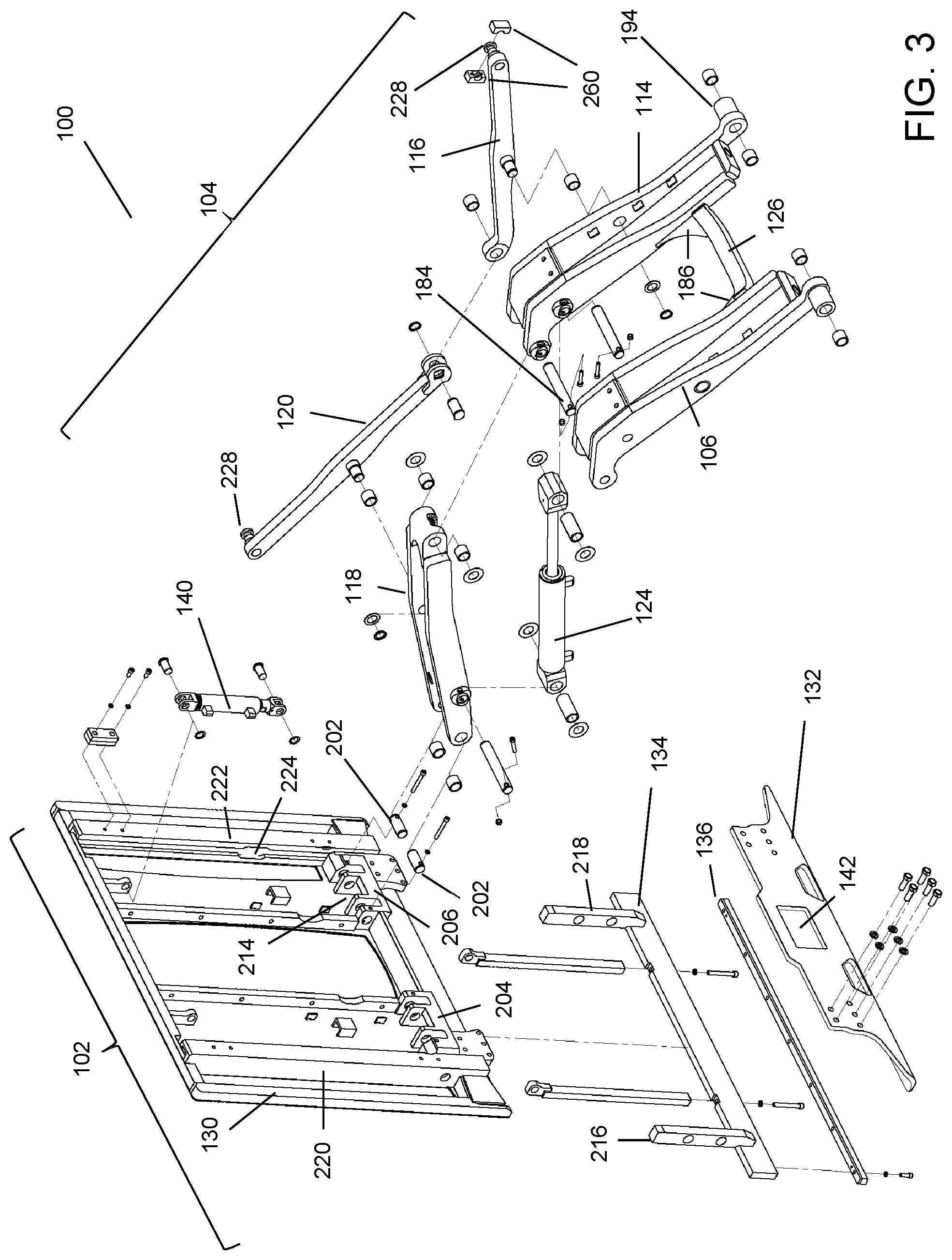 Patent US12583720 Figure 3 – High visibility push-pull forklift attachment