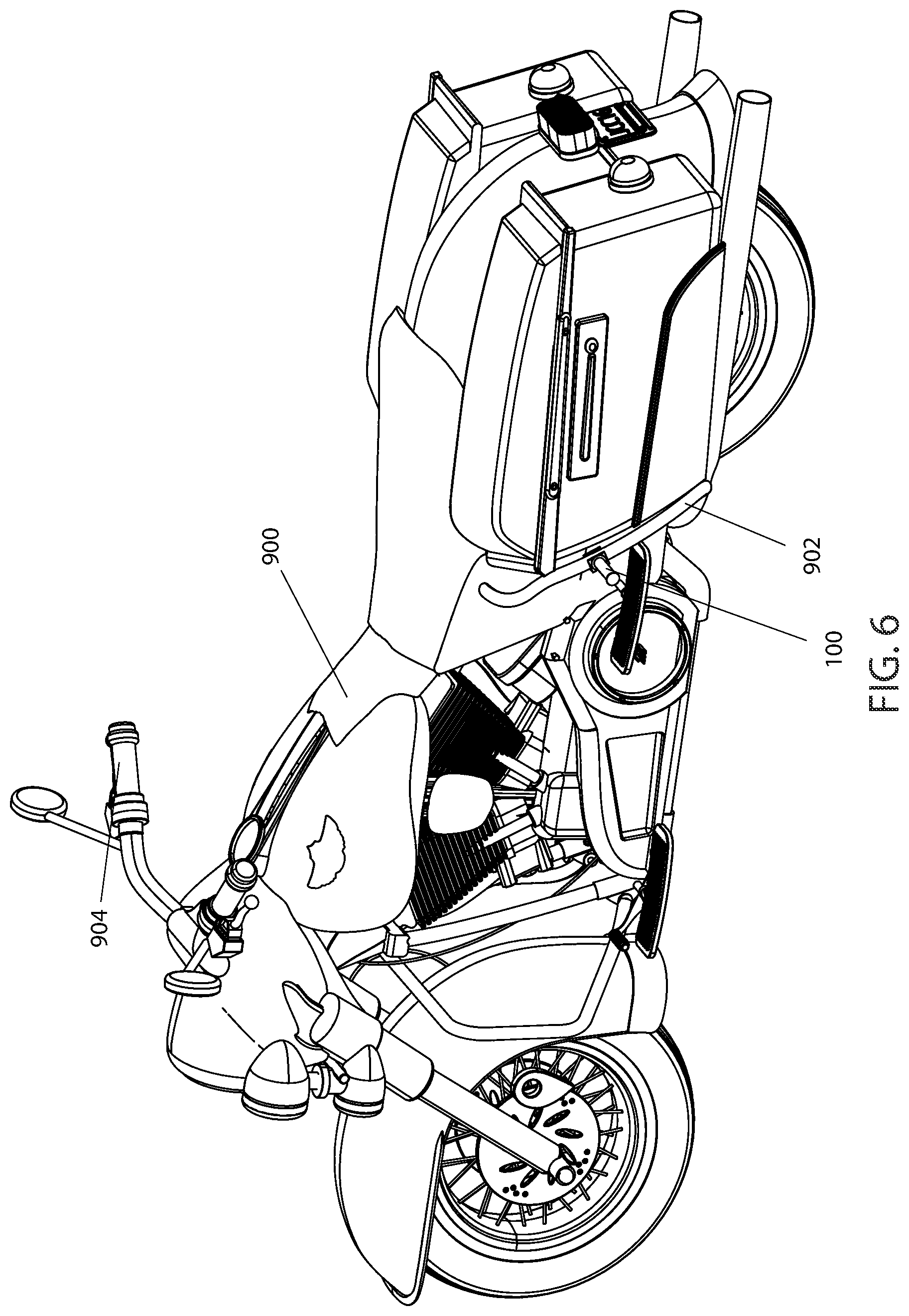Patent US12583721 Figure 4 – Motorcycle lift accessory
