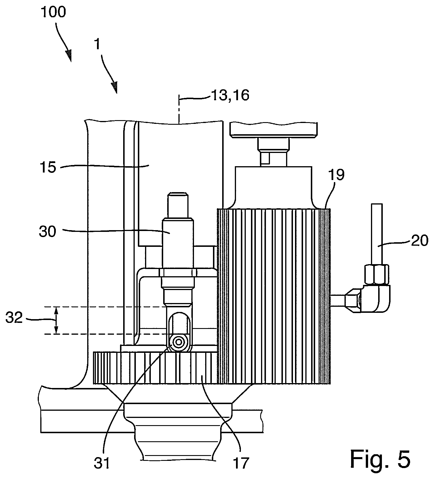 Patent US12583723 Figure 5 – Closing apparatus for closing a container with a container closure and method for monitoring a closing apparatus
