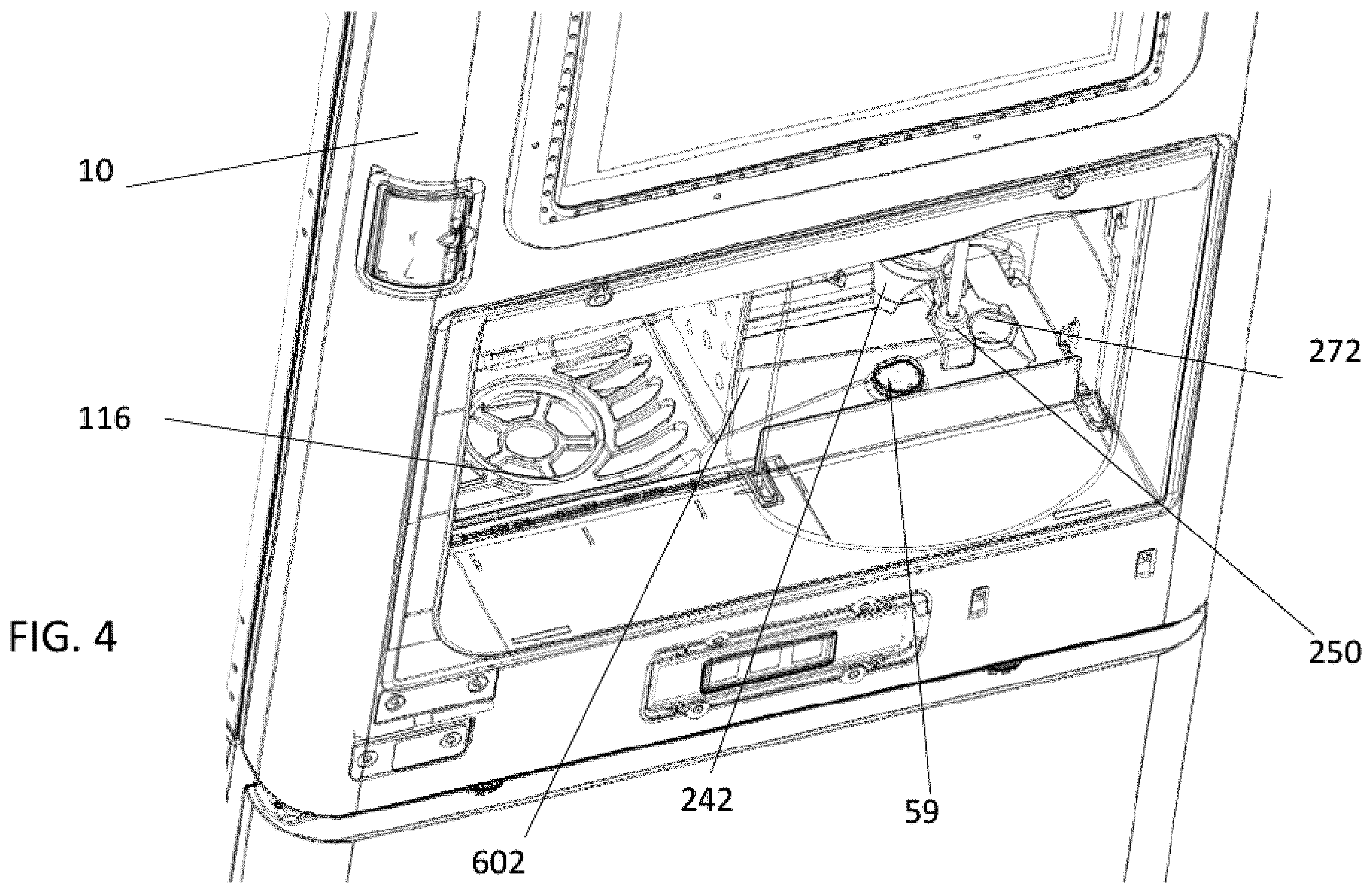 Patent US12583727 Figure 4 – Automated cleaning system for a beverage dispenser