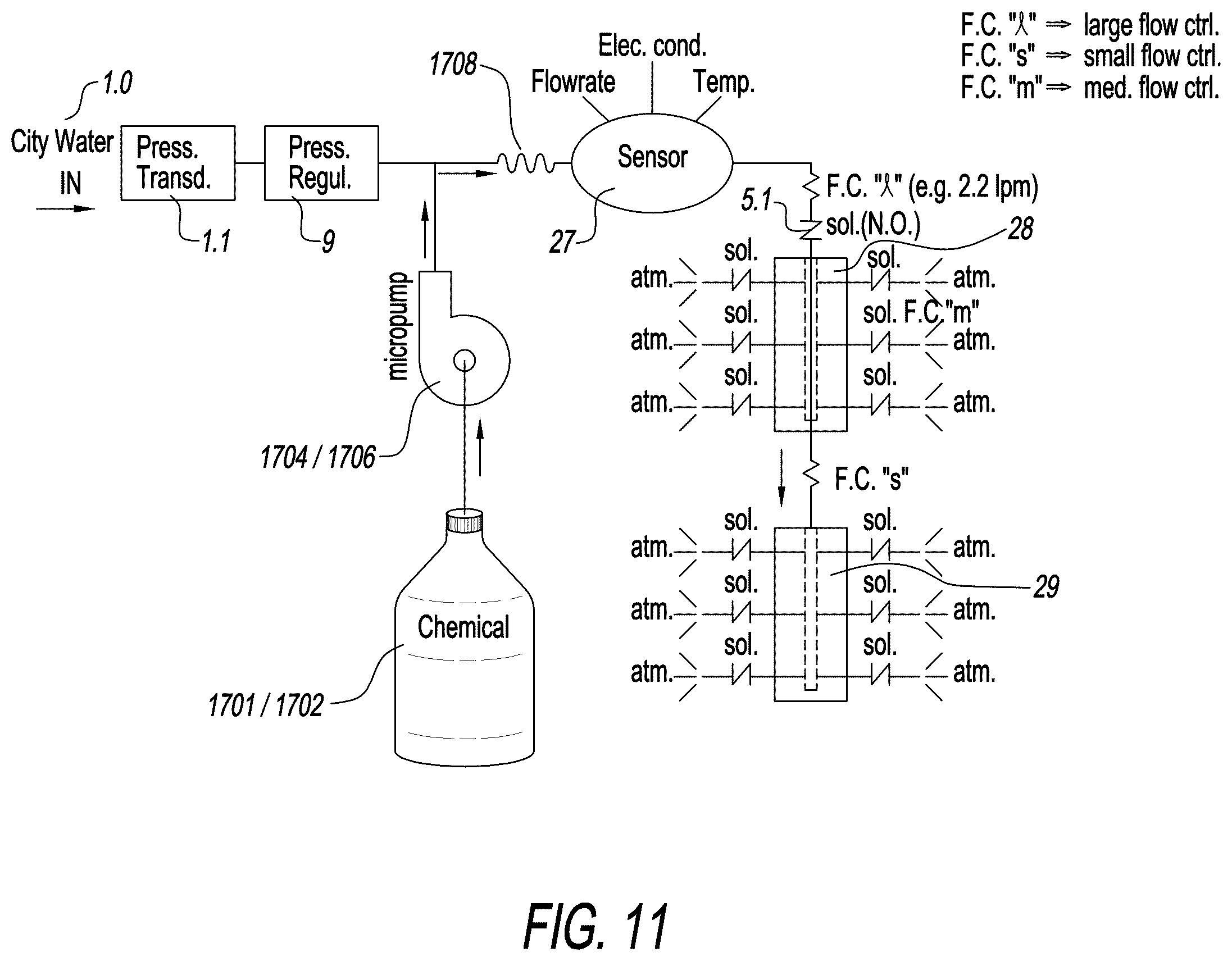 Patent US12583727 Figure 11 – Automated cleaning system for a beverage dispenser