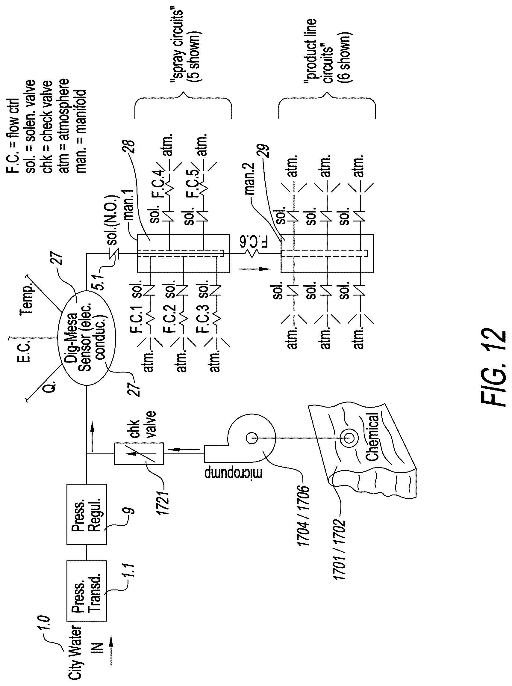 Patent US12583727 Figure 12 – Automated cleaning system for a beverage dispenser