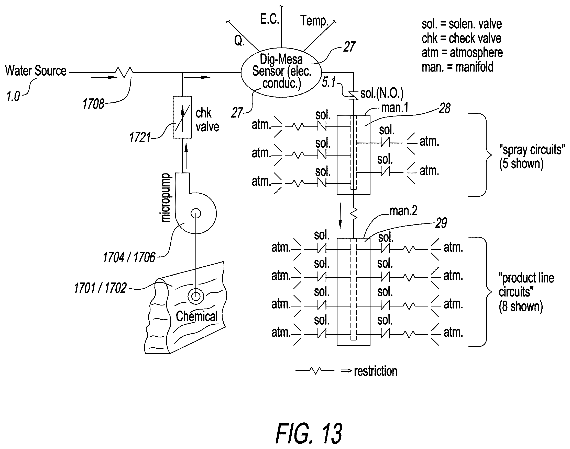 Patent US12583727 Figure 13 – Automated cleaning system for a beverage dispenser