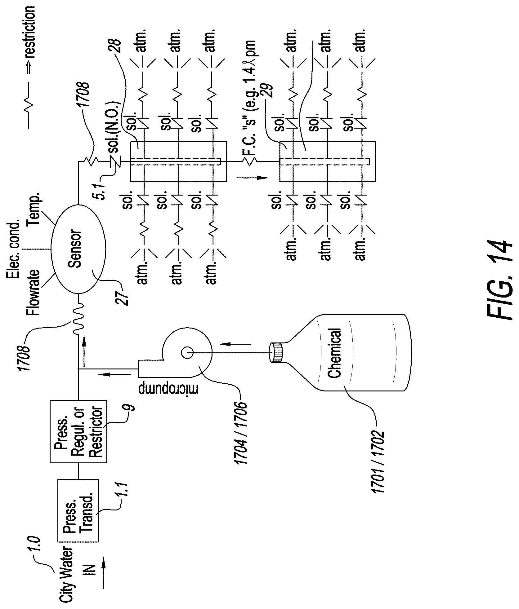 Patent US12583727 Figure 14 – Automated cleaning system for a beverage dispenser