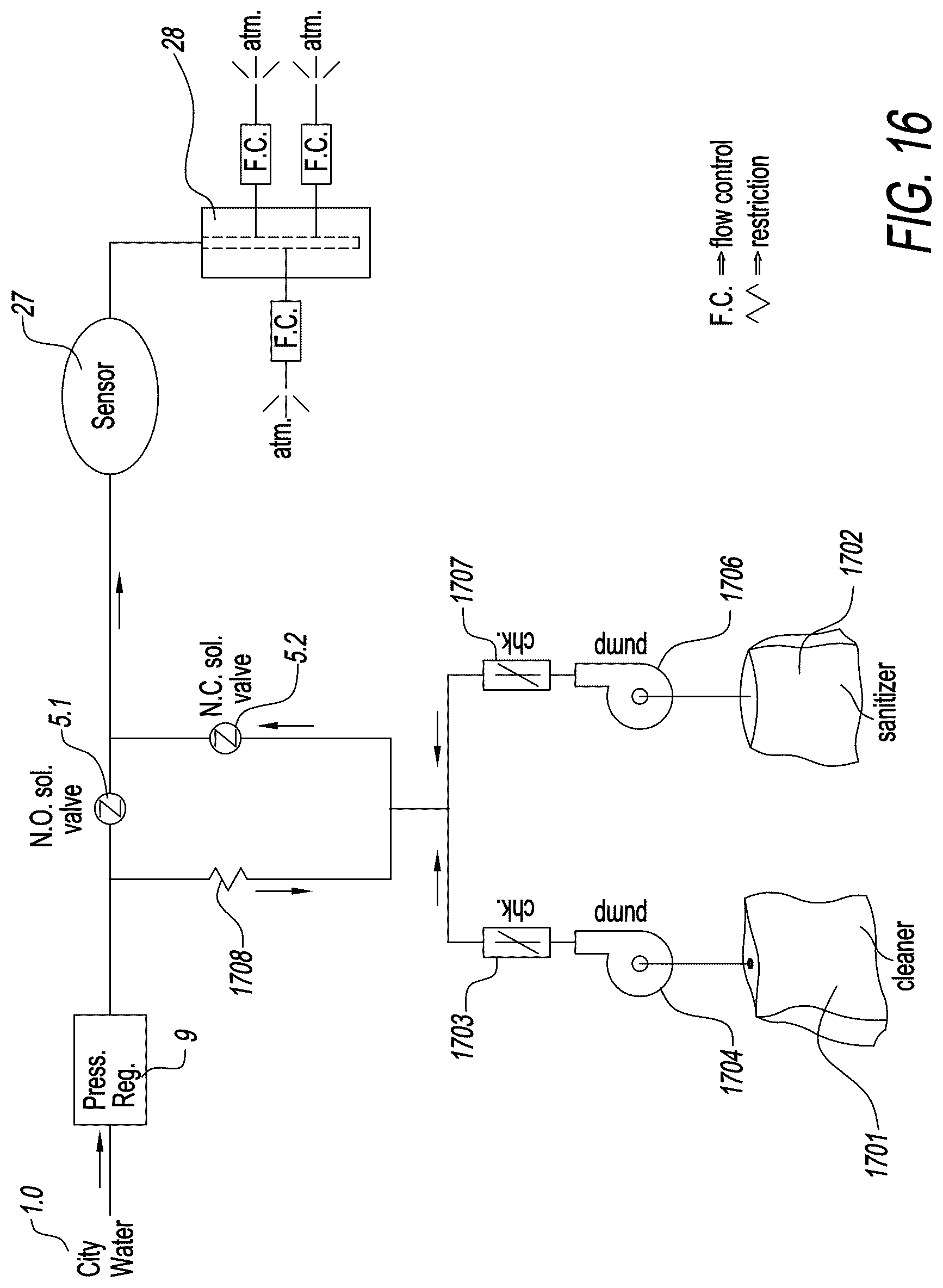 Patent US12583727 Figure 16 – Automated cleaning system for a beverage dispenser