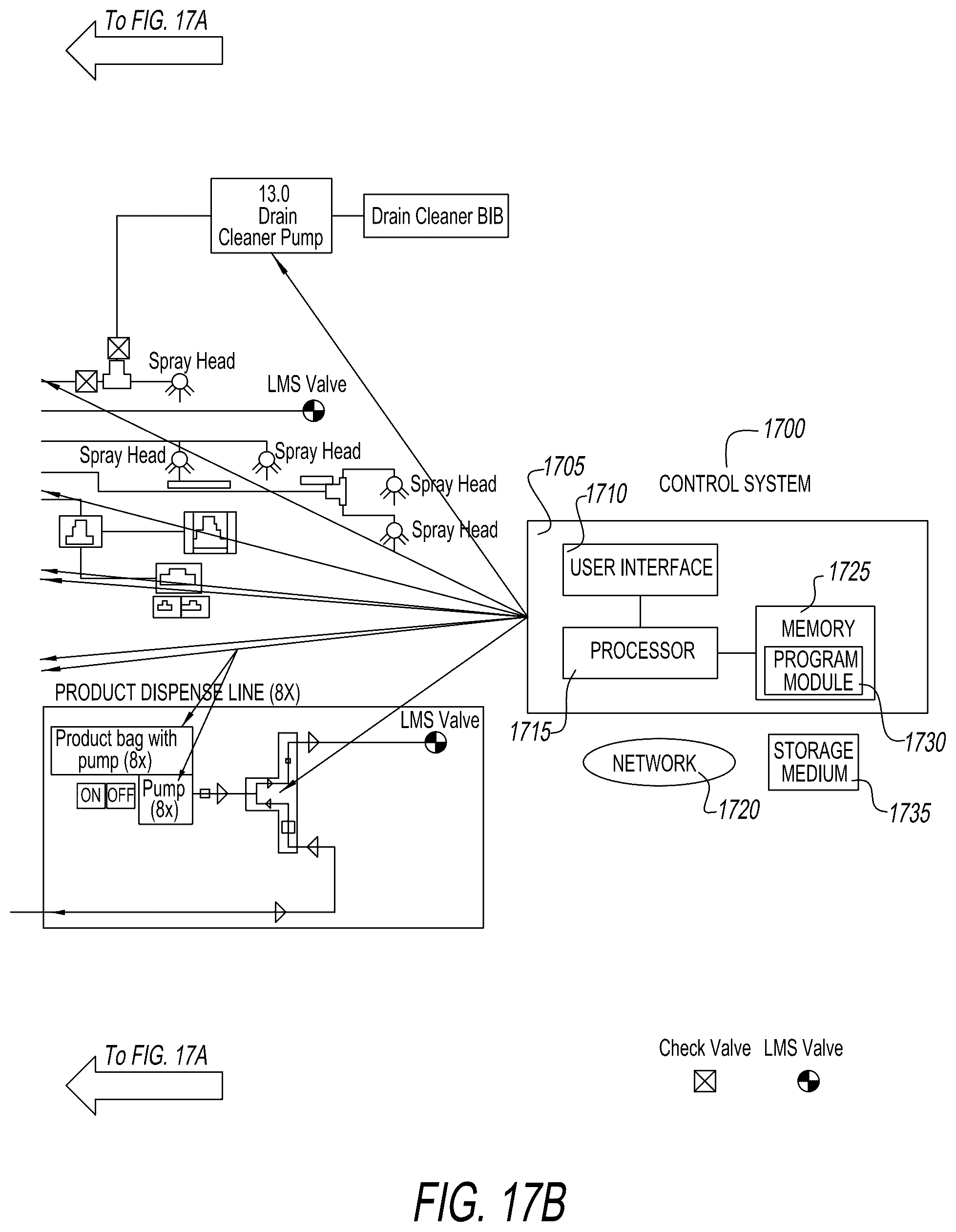 Patent US12583727 Figure 18 – Automated cleaning system for a beverage dispenser