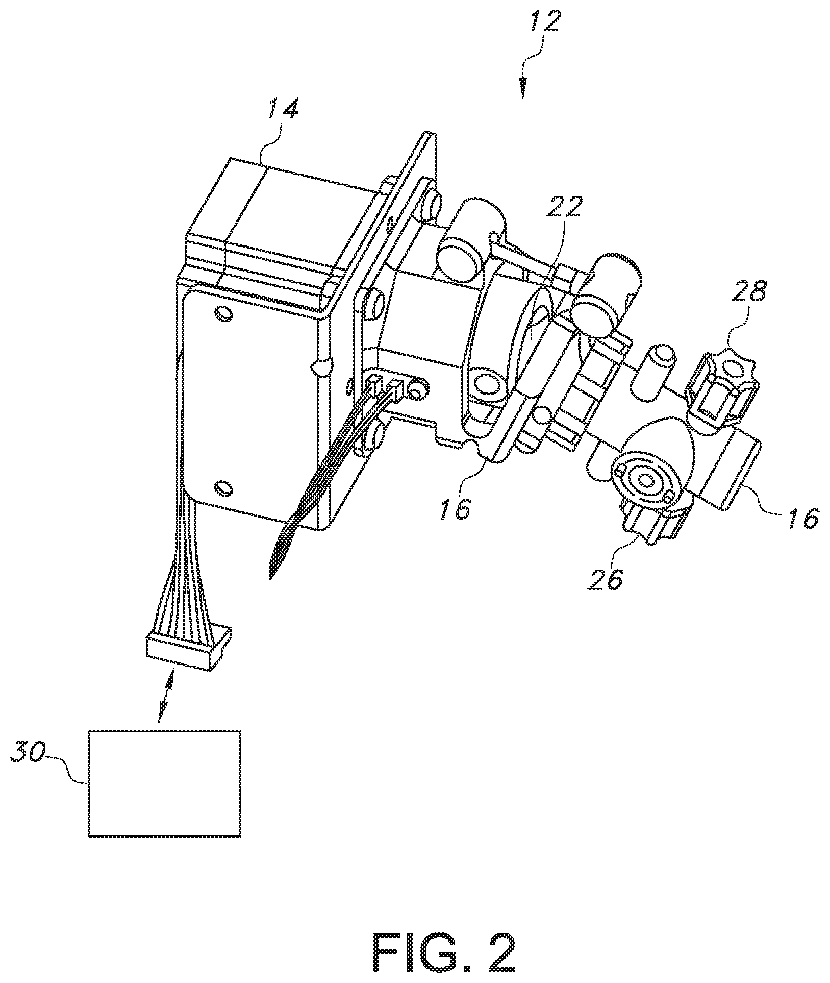Patent US12583734 Figure 2 – Fluid dispensing system
