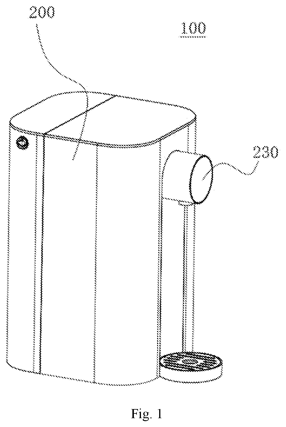Patent US12583761 Figure 1 – Purification device and liquid storage tank