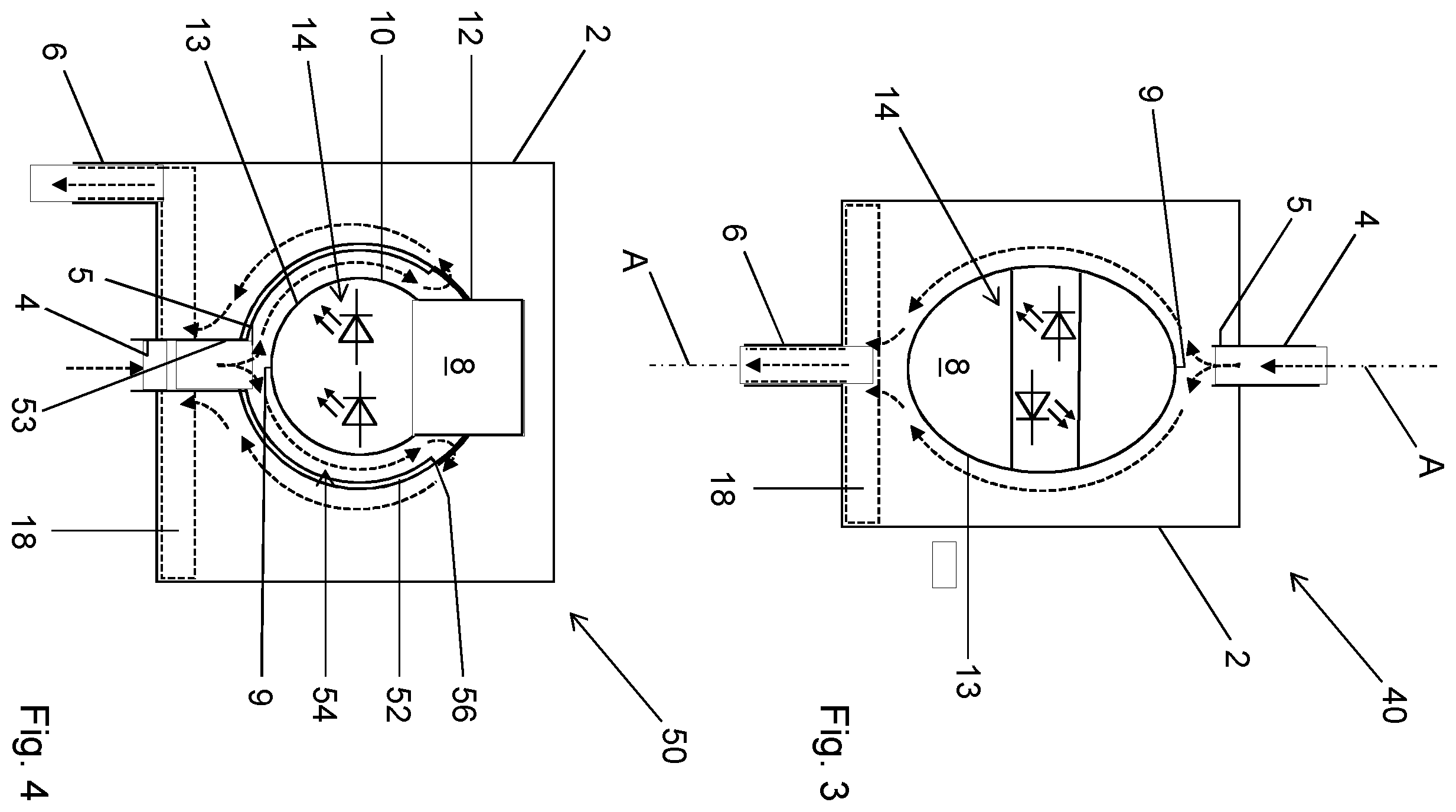 Patent US12583768 Figure 2 – Device and method for sterilising a fluid flowing therethrough