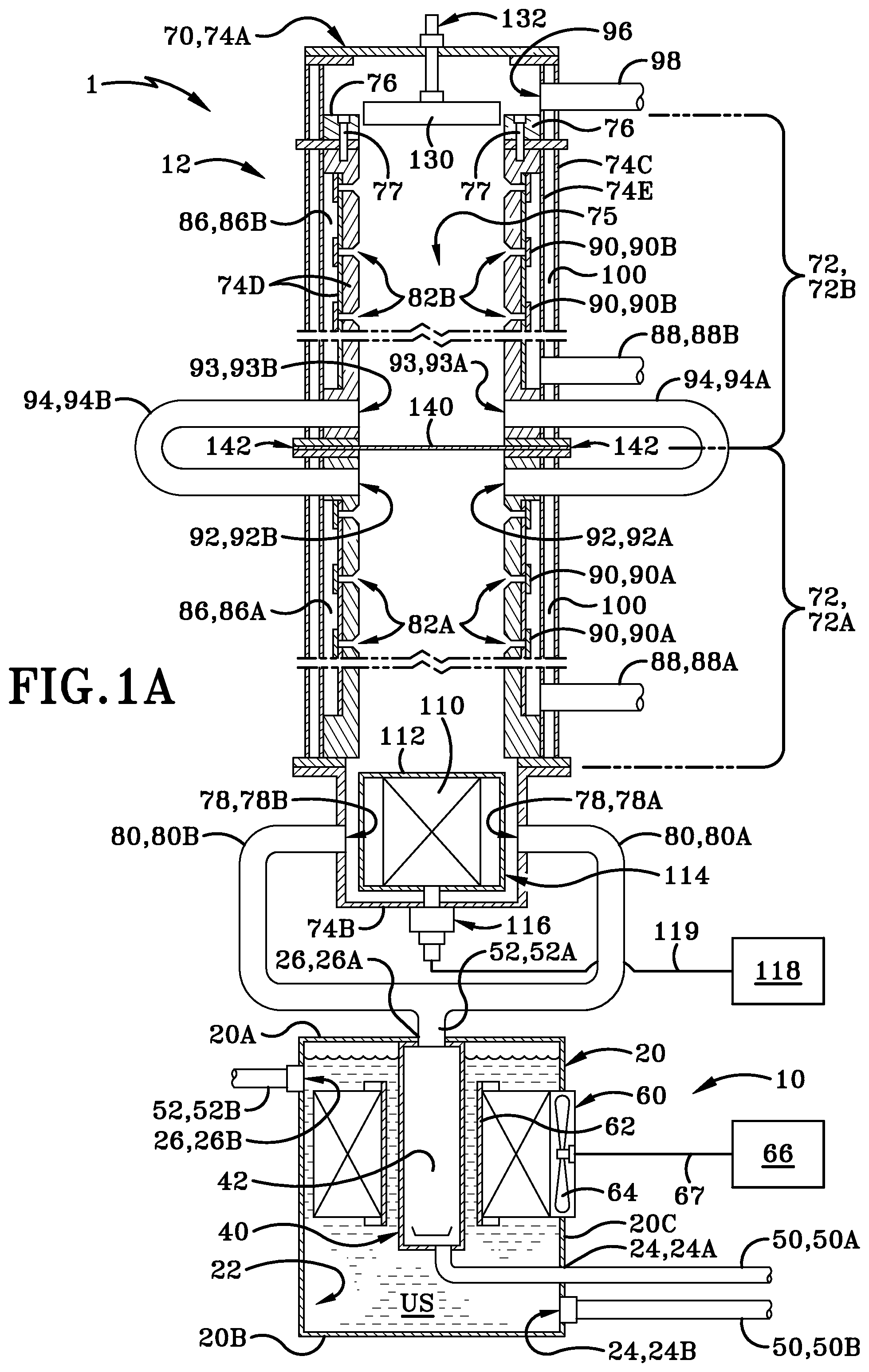 Patent US12583769 Figure 1 – Method and apparatus for removing contaminants from a fluid stream