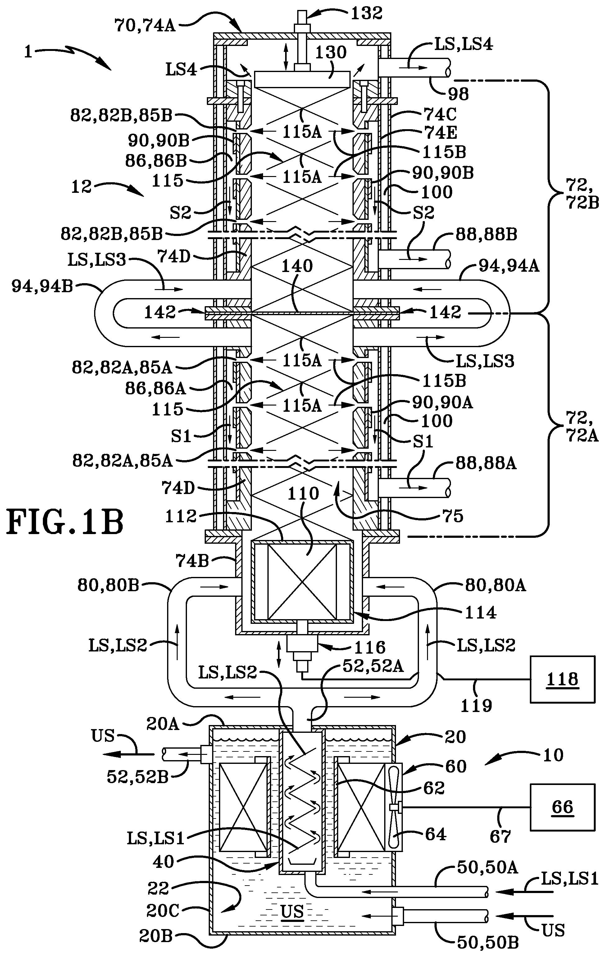 Patent US12583769 Figure 2 – Method and apparatus for removing contaminants from a fluid stream