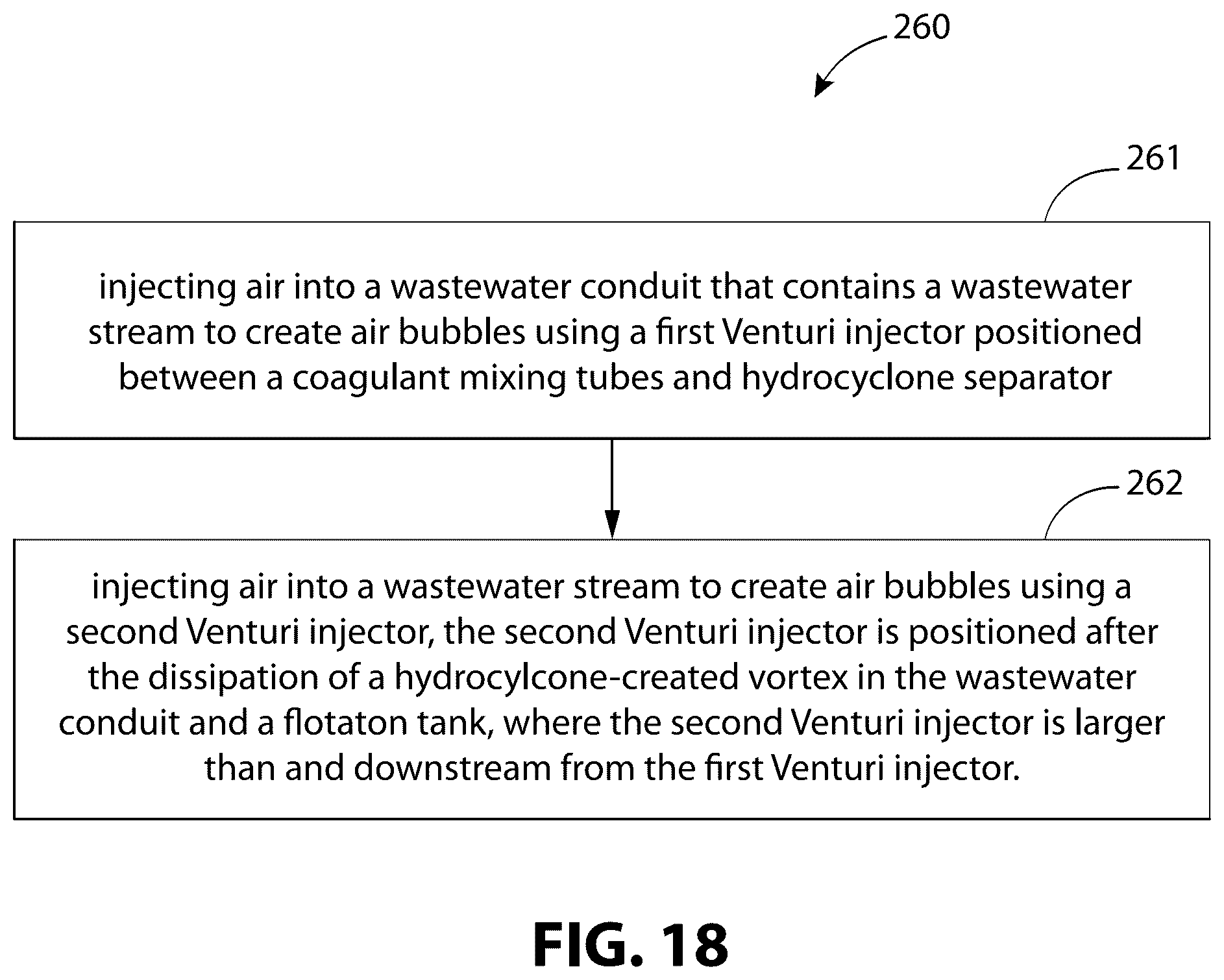 Patent US12583780 Figure 12 – System using venturi injectors in series