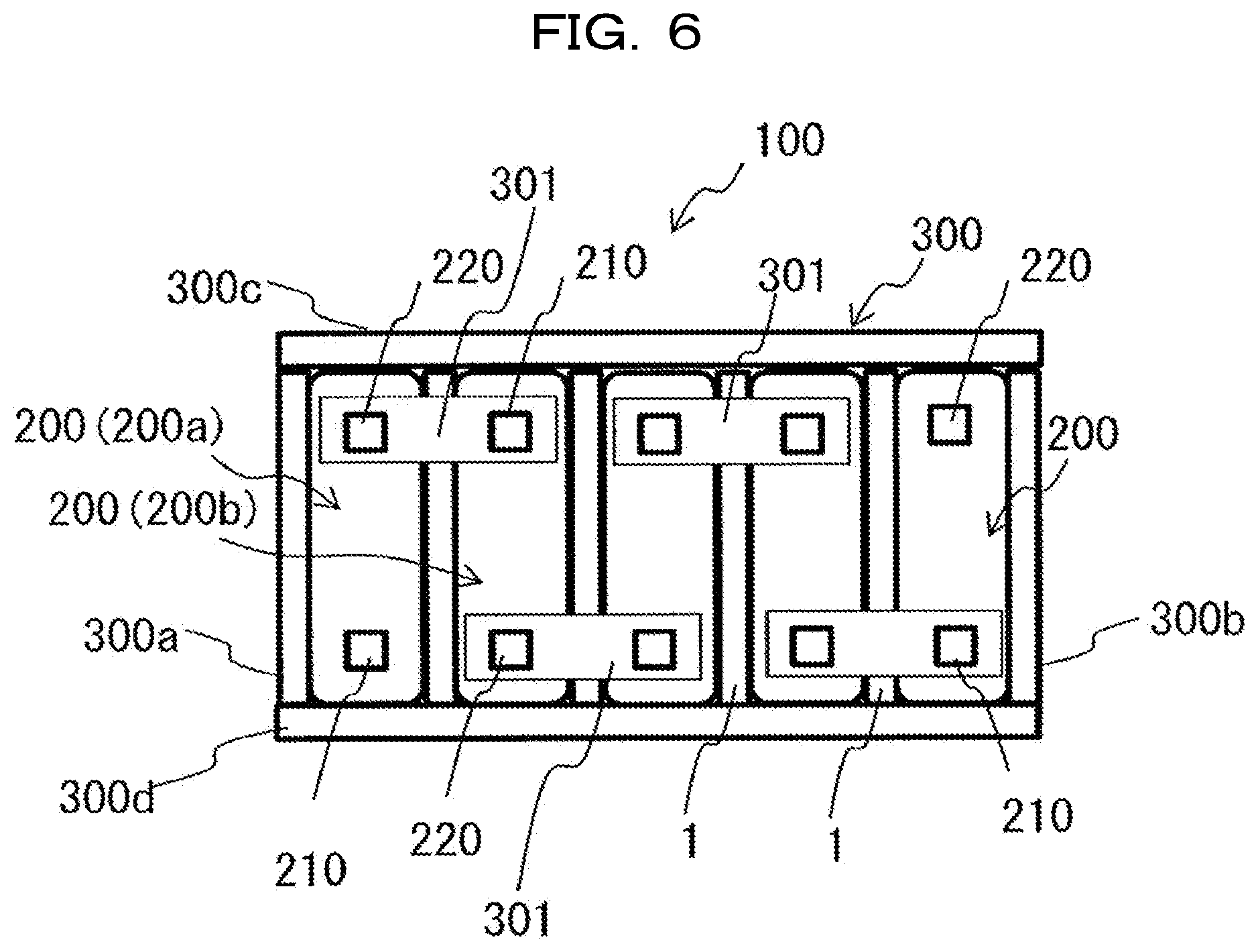 Patent US12583799 Figure 5 – Partition member and assembled battery