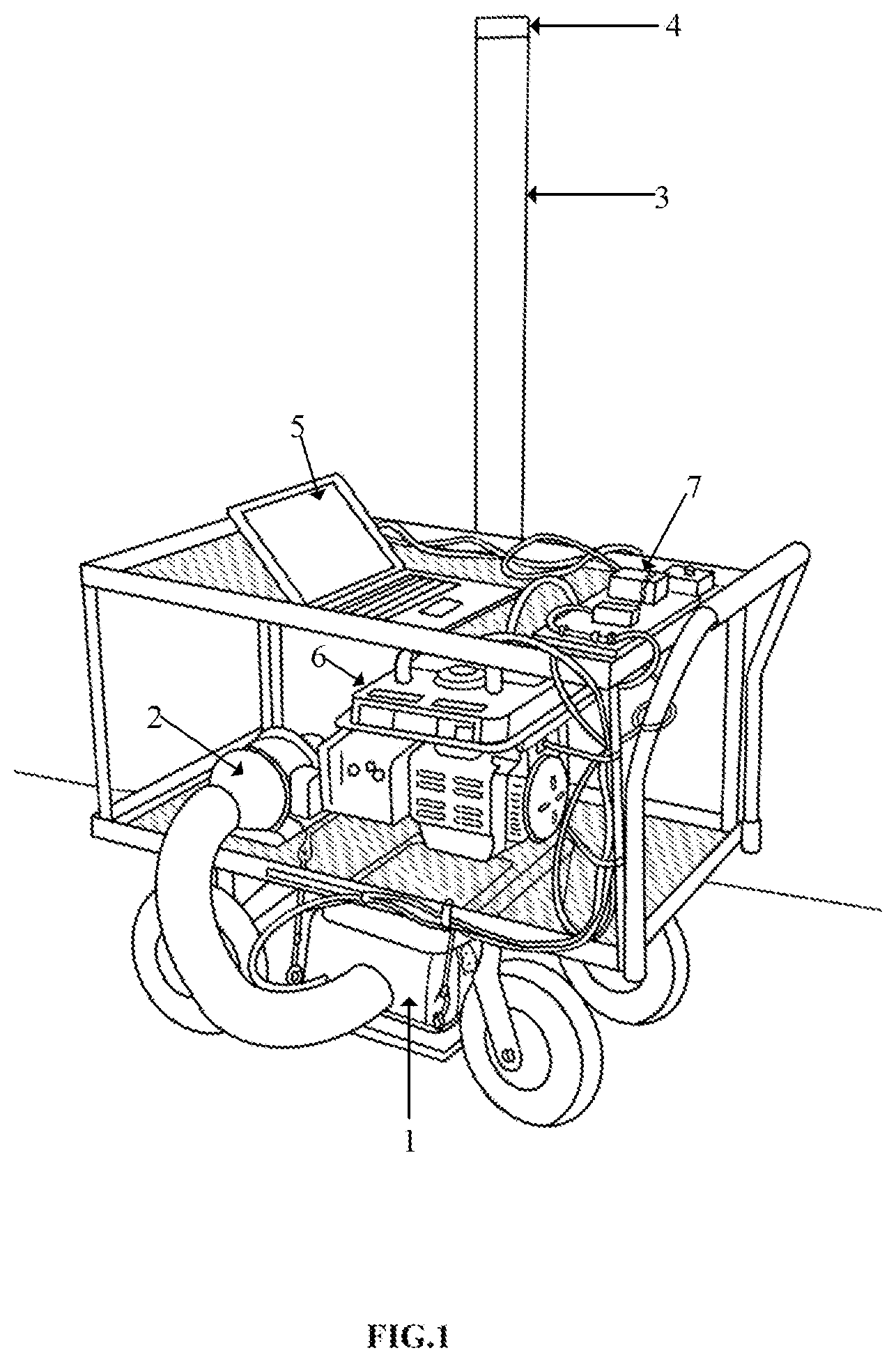 Patent US12583802 Figure 1 – Autonomous device for in-field conversion of biomass into biochar