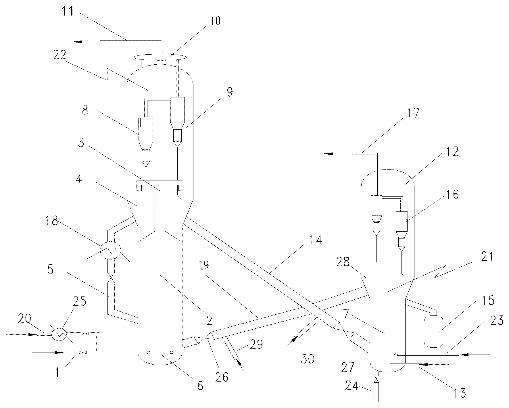 Patent US12583804 Figure 1 – Process of converting methanol to olefins