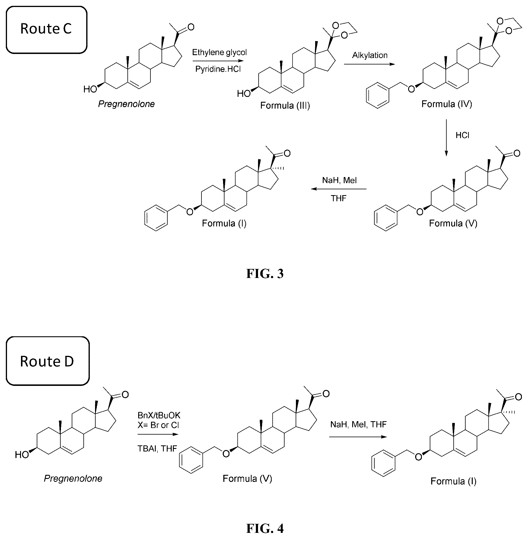 Patent US12583884 Figure 2 – 3beta-(benzyloxy)-17alpha-methyl-pregn-5-en-20-one for use in the treatment of cognitive disorders