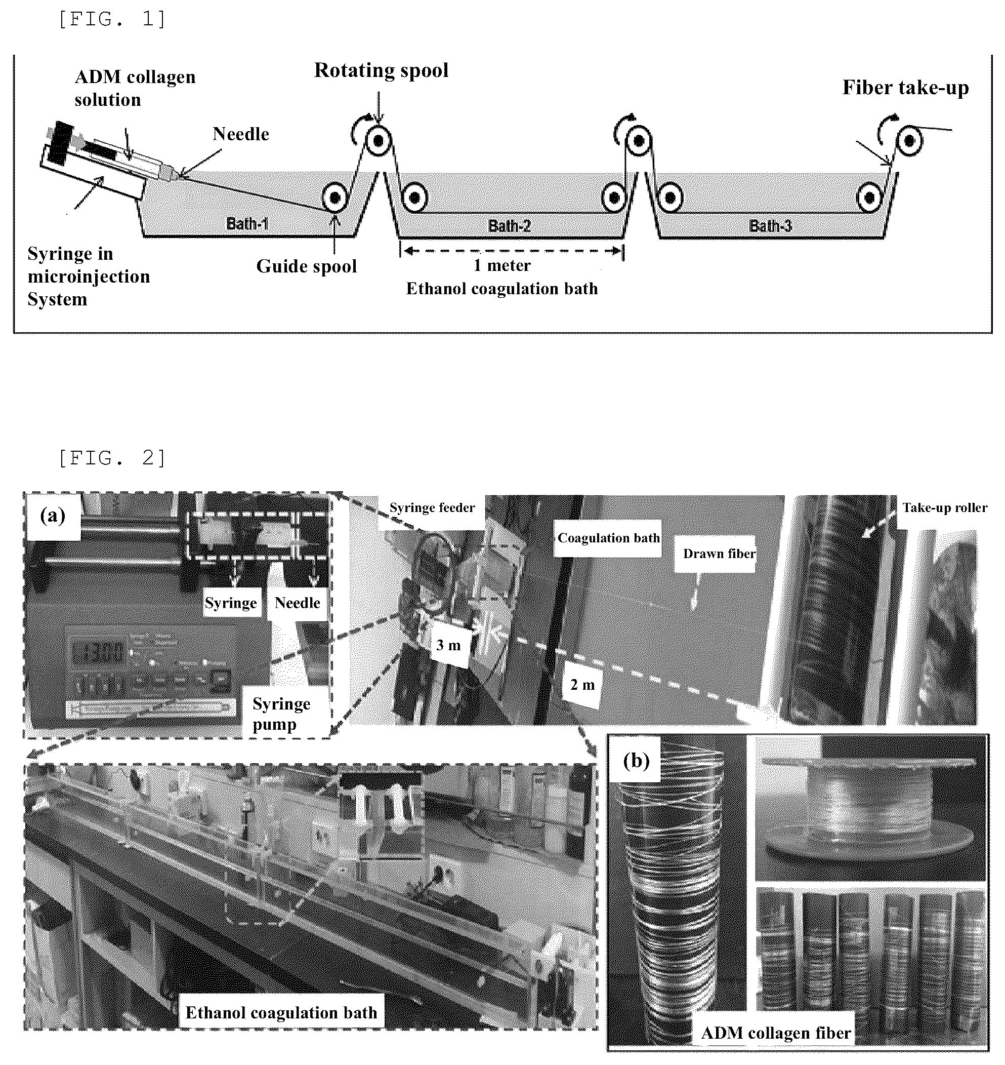 Patent US12583909 Figure 1 – Method of producing ADM collagen fiber, ADM collagen fiber produced using method, and apparatus for producing ADM collagen fiber