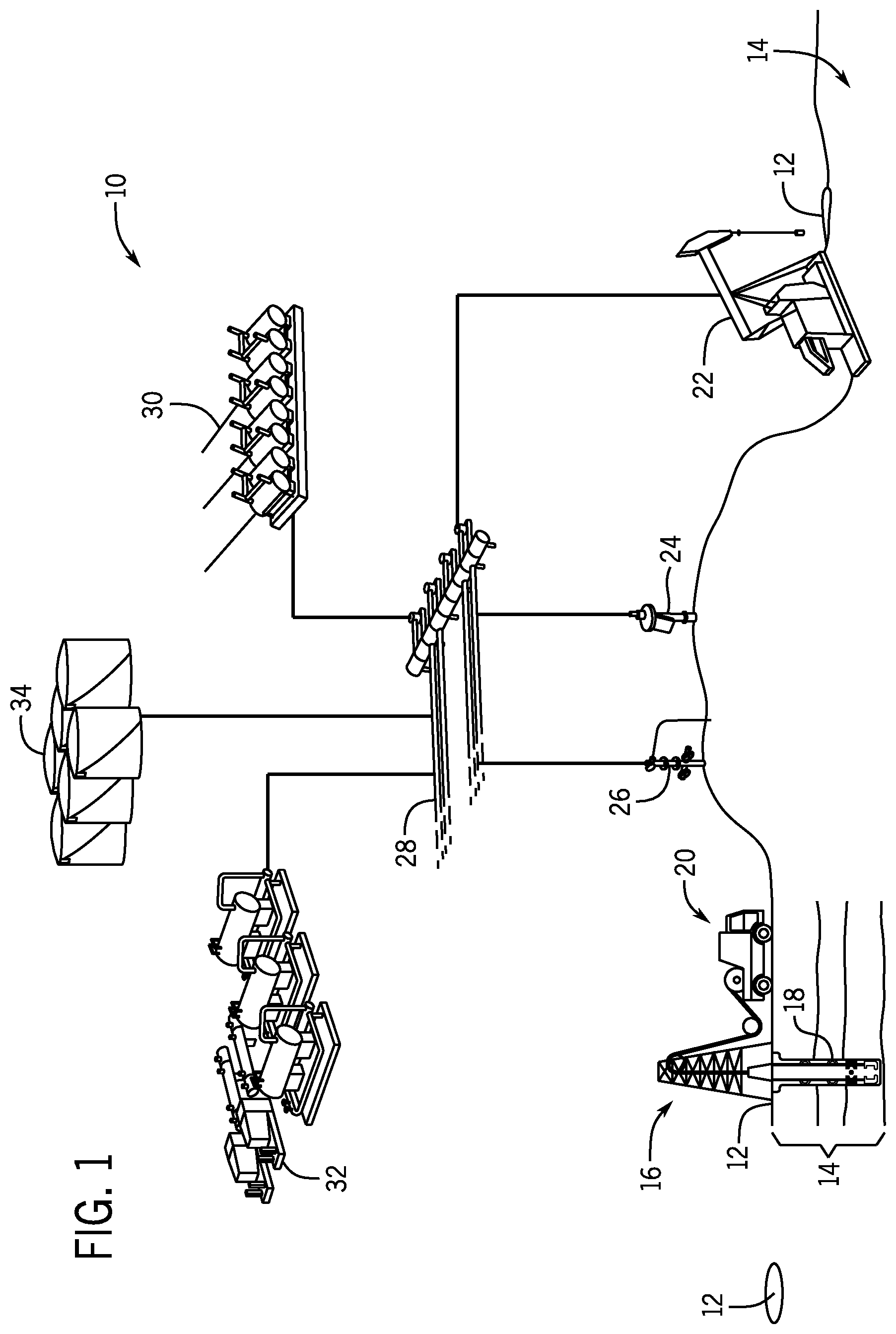Patent US12586014 Figure 1 – Modular hydrocarbon facility placement planning system