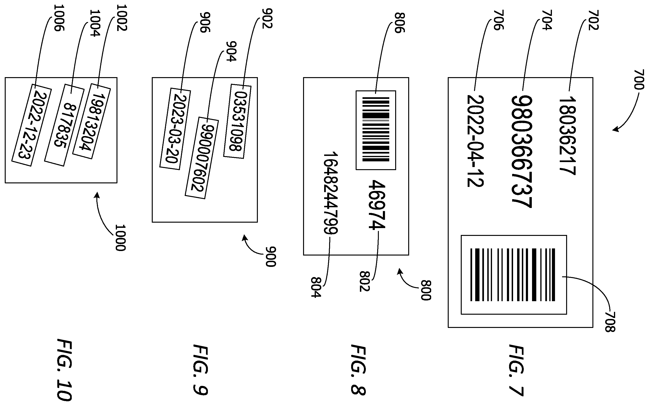 Patent US12586031 Figure 7 – Pallet tag classification for improved text recognition accuracy