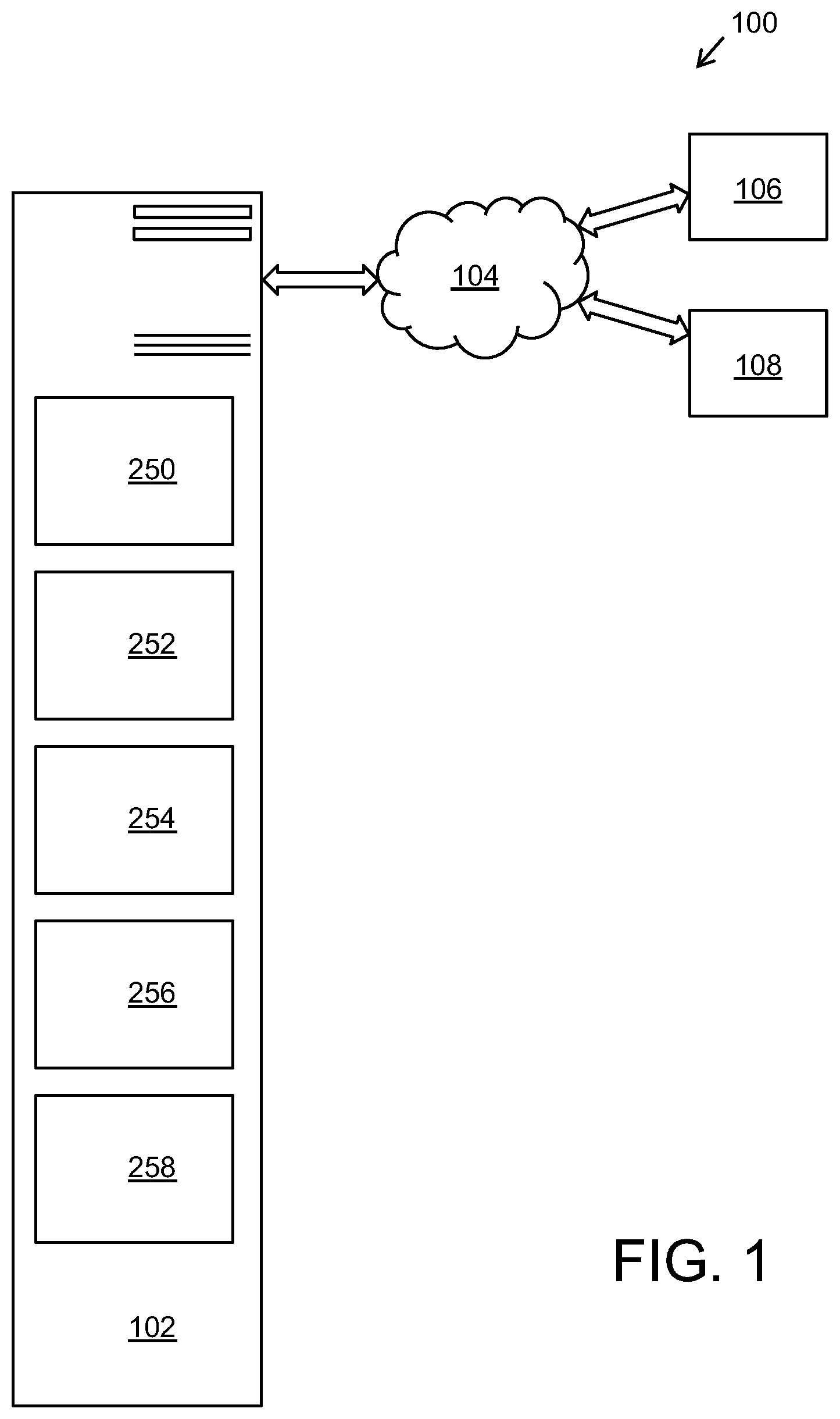 Patent US12586035 Figure 1 – Interactive user interface for system