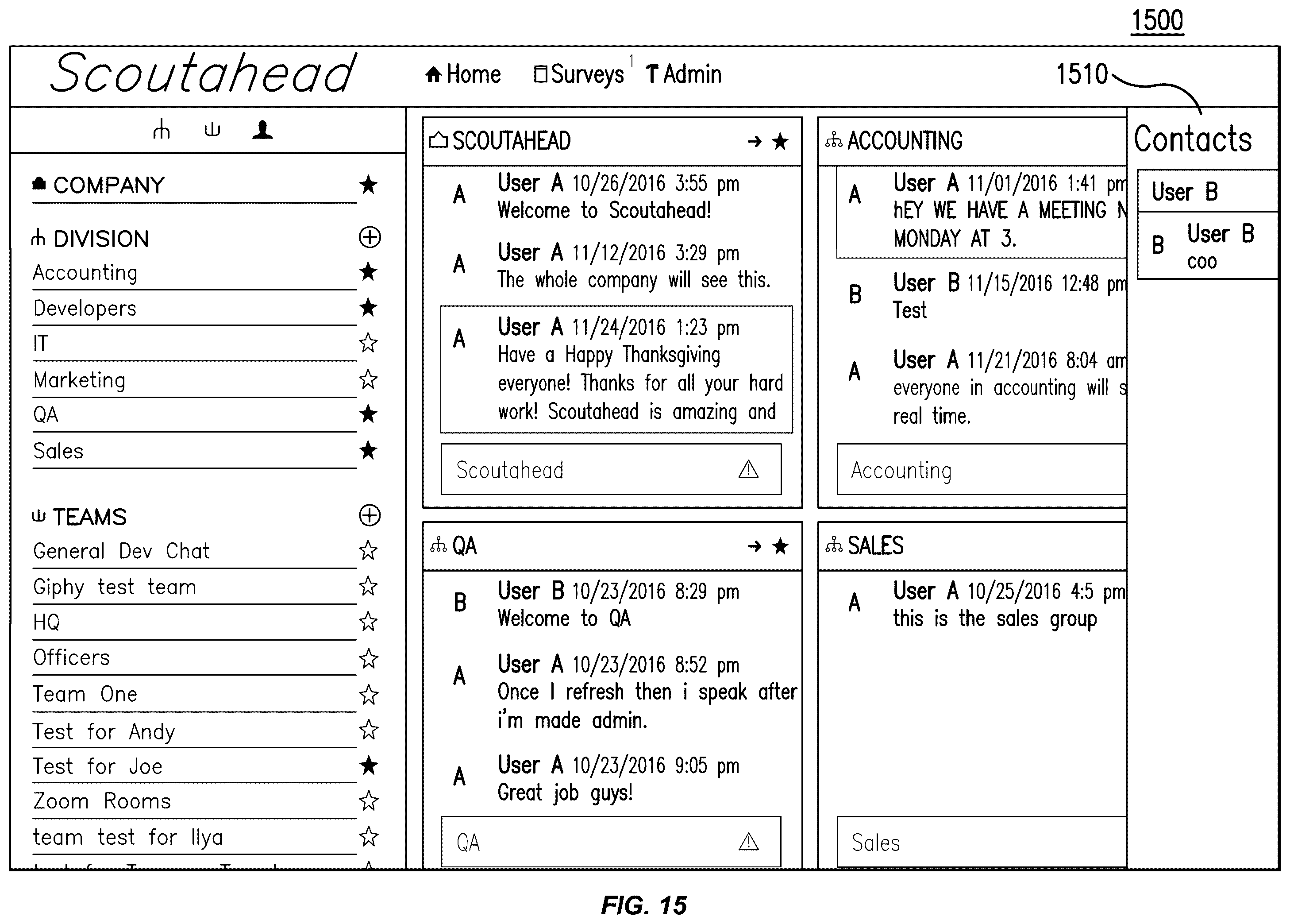 Patent US12586039 Figure 18 – Chat and email messaging integration